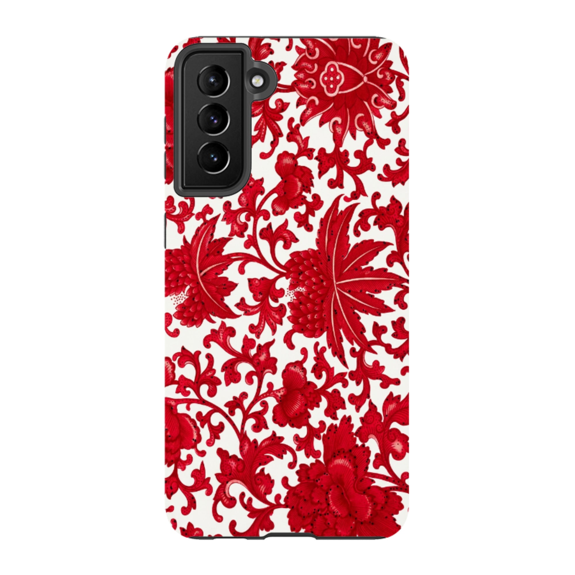 Samsung Tough Case - Red Chinoiserie Floral