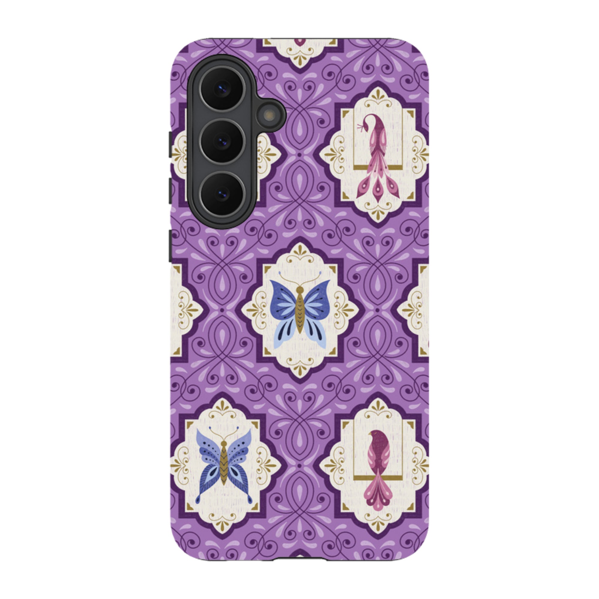 Samsung Tough Case - Wingframes Med Purple By Jenny Zemanek