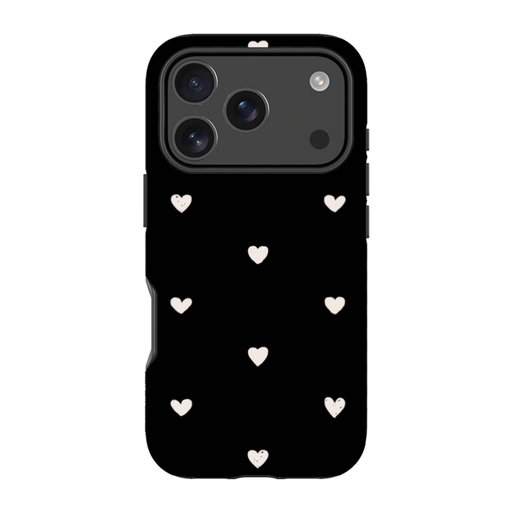 iPhone MagSafe Tough Case -  Hearts Black