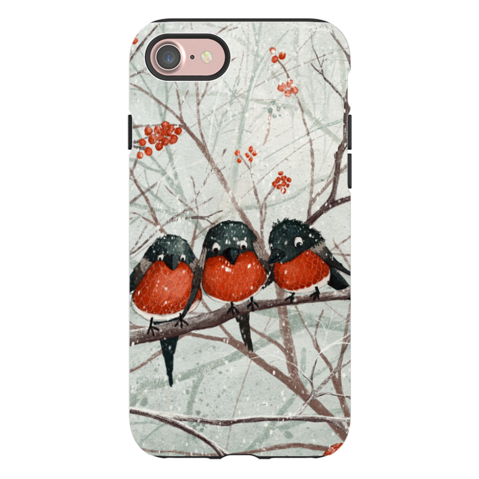 iPhone Tough Case - Frosted Branches By Maja Lindberg
