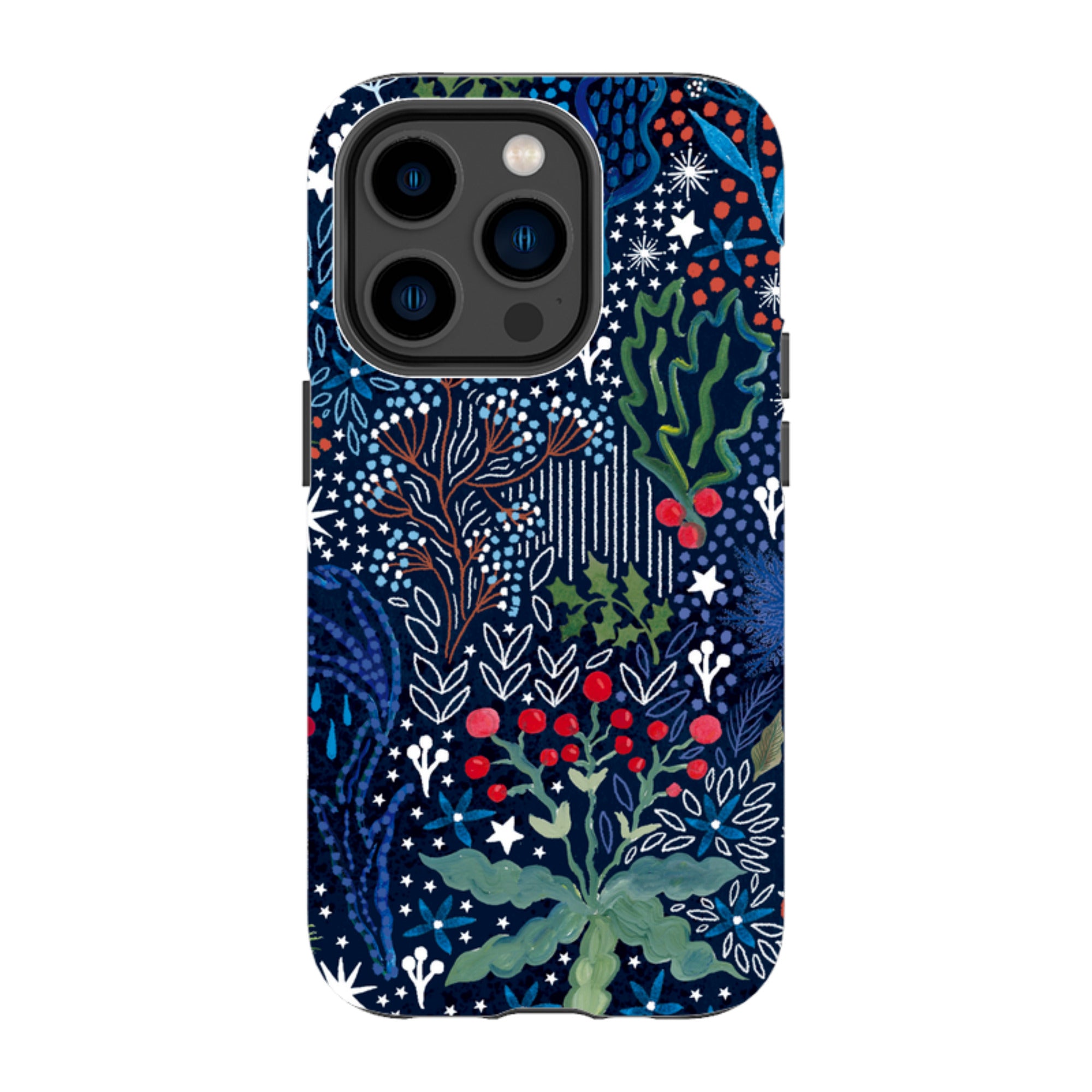 iPhone Tough Case - Winter Flowers I By Emma Frances Grant