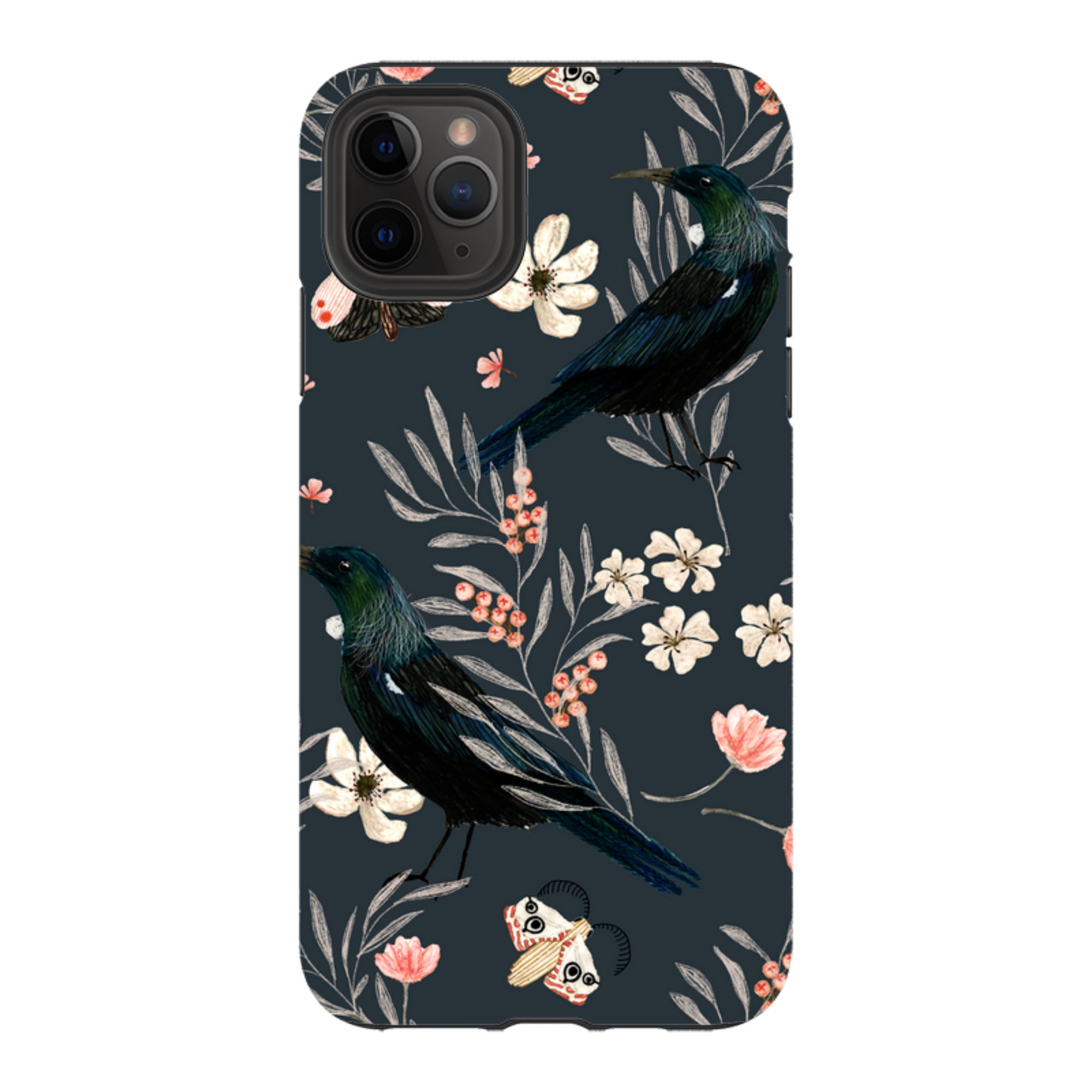 iPhone Tough Case - Moths And Tuis By Katherine Quinn