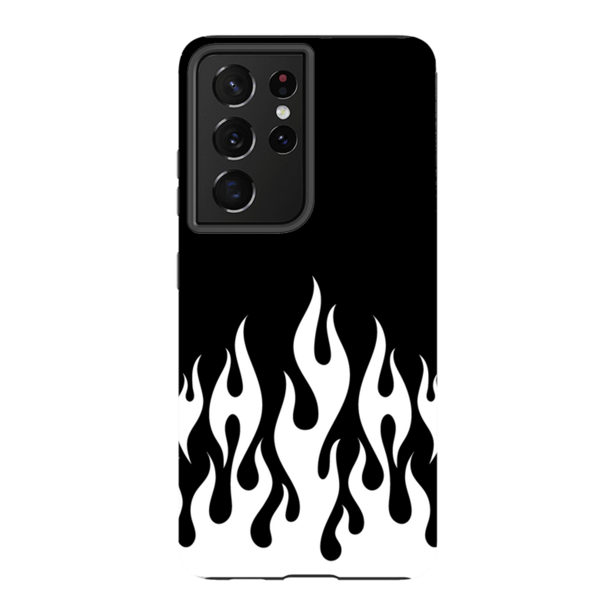 Samsung Tough Case - White Flames