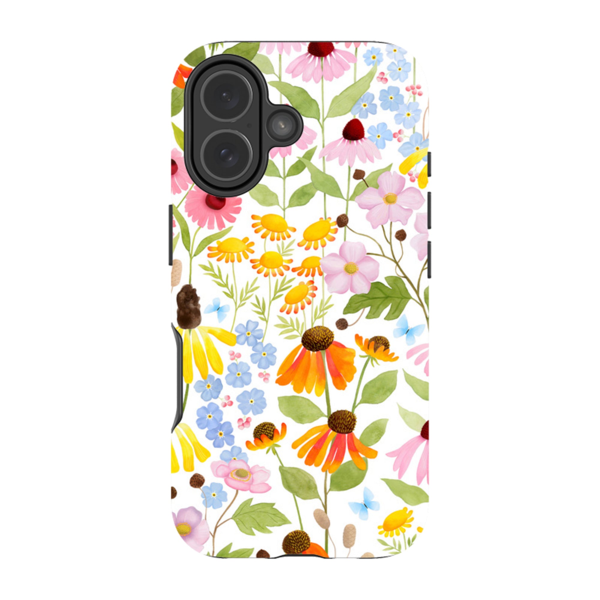 iPhone Tough Case - Wildflower Pattern By Bex Parkin