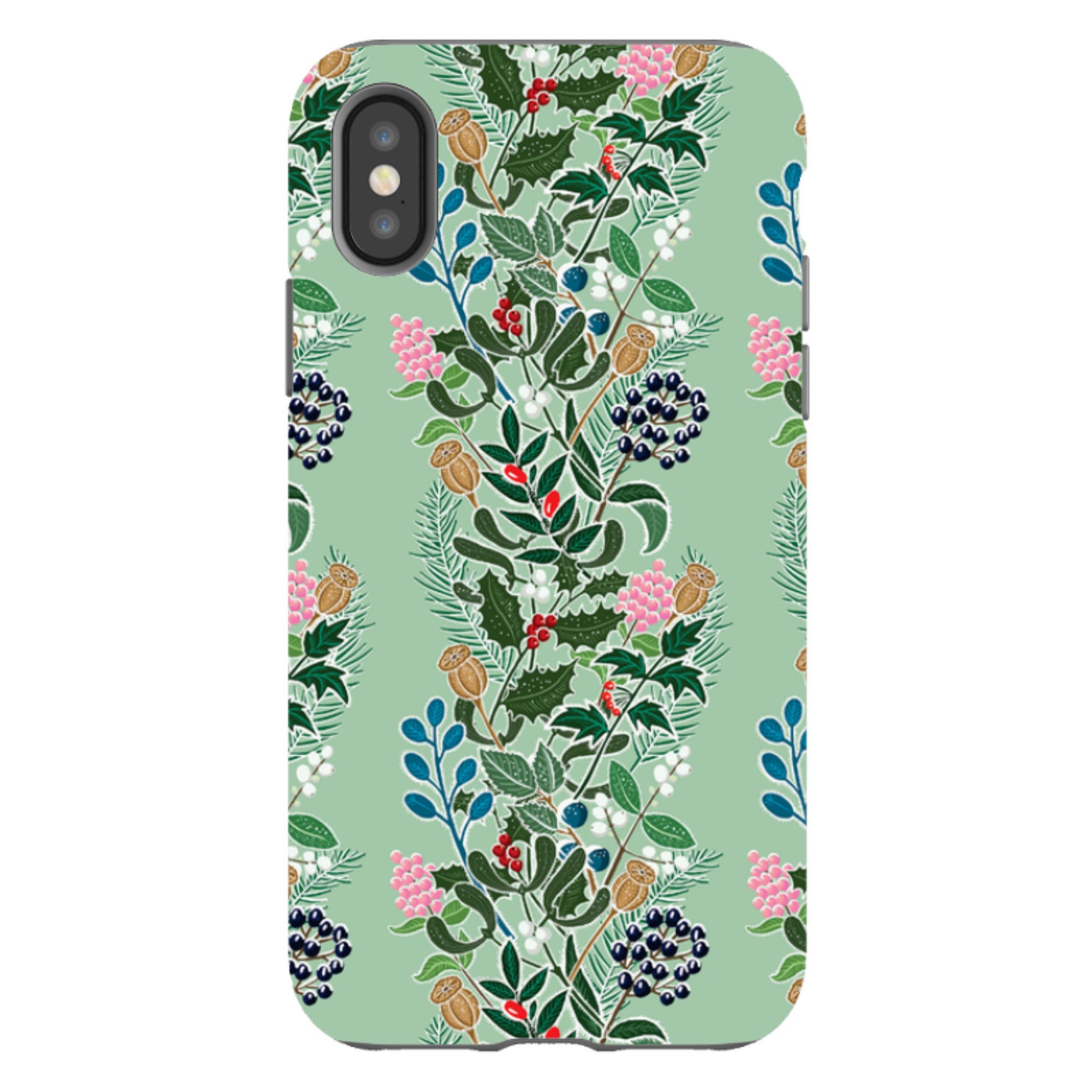 iPhone Tough Case - Winter Hedge-1 By kate Heiss
