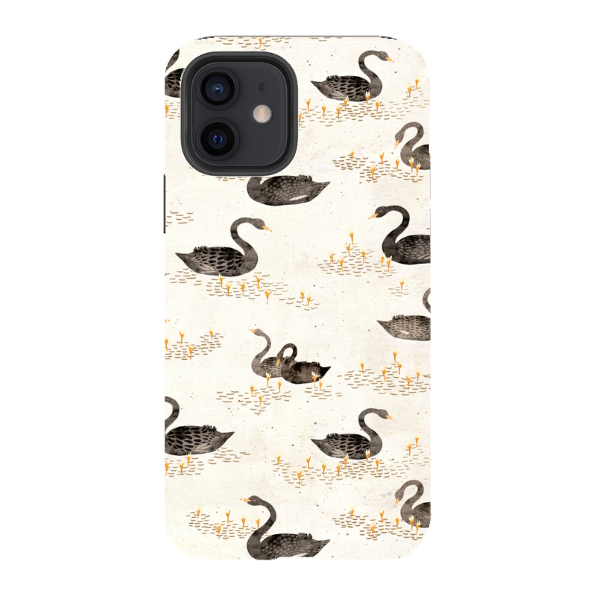 iPhone Tough Case - Swans Cream By Katherine Quinn