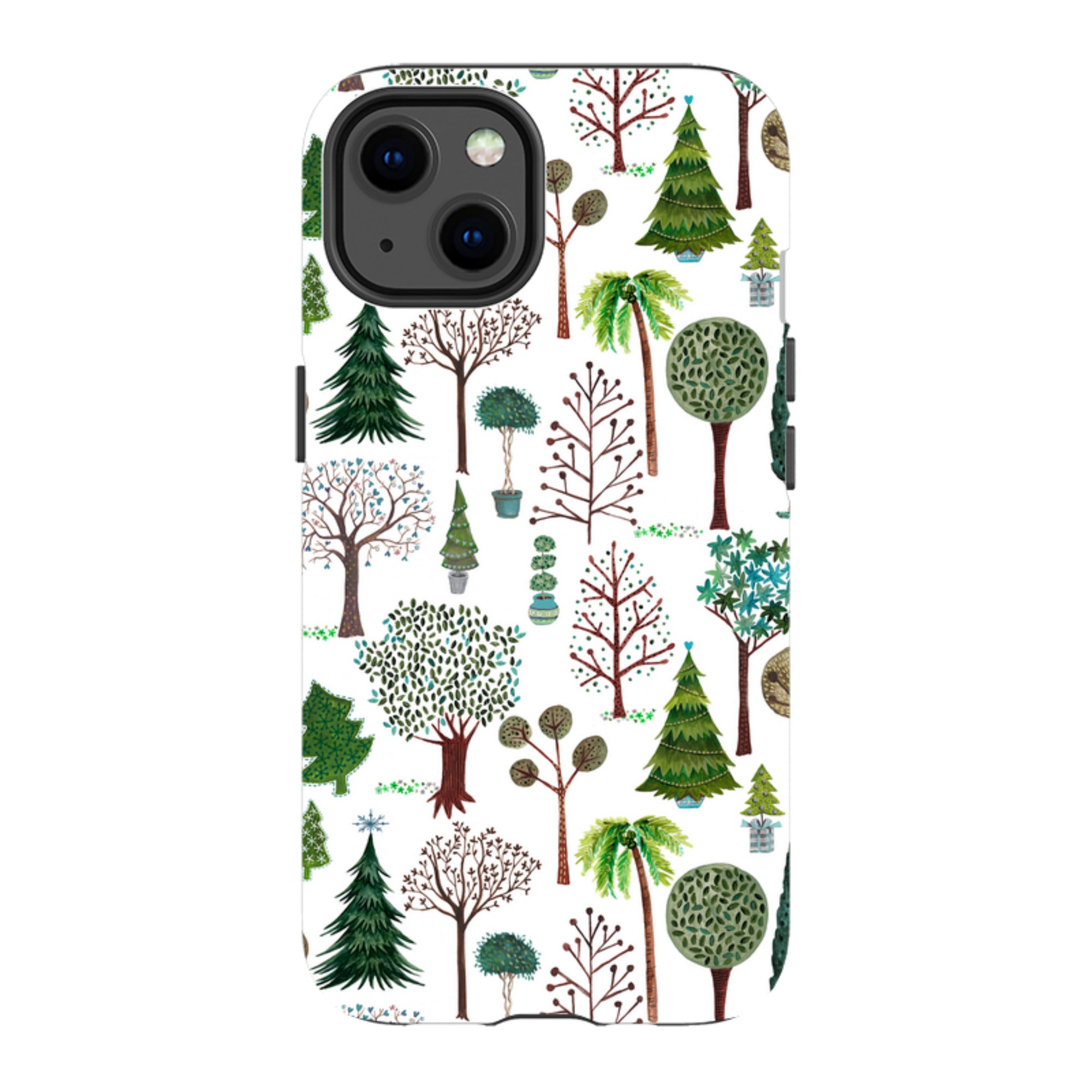 iPhone Tough Case - Xmas Trees By Caroline Bonne Muller