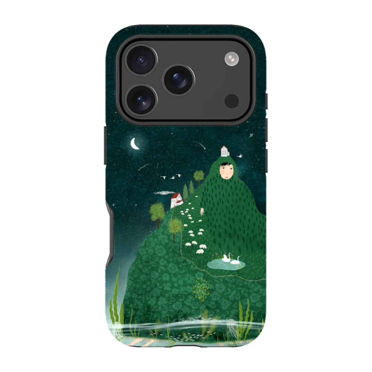 iPhone Tough Case - Hill lady By Katherine Quinn