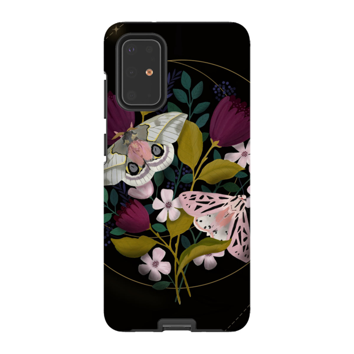 Samsung Tough Case - Moon Moths By Bex Parkin