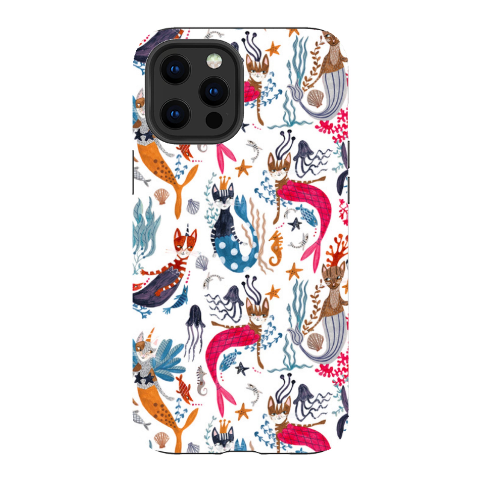 iPhone Tough Case - Cat-Fish By Caroline Bonne Muller