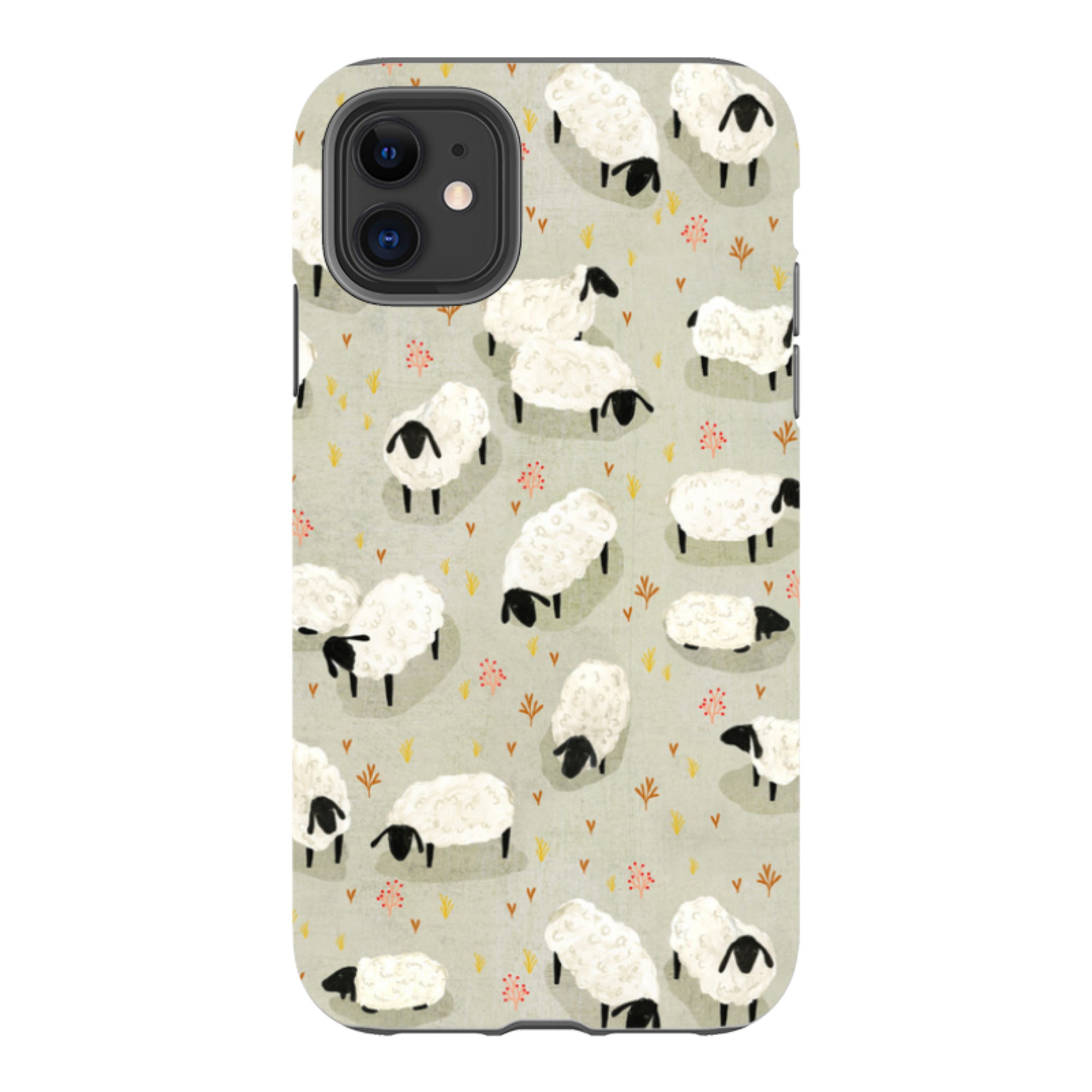iPhone Tough Case - Sheep Grey By Katherine Quinn