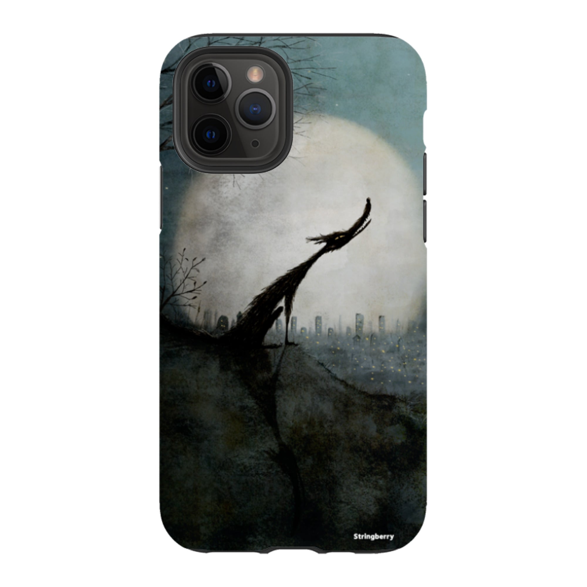 iPhone Tough Case - Wolf Moon By Maja Lindberg