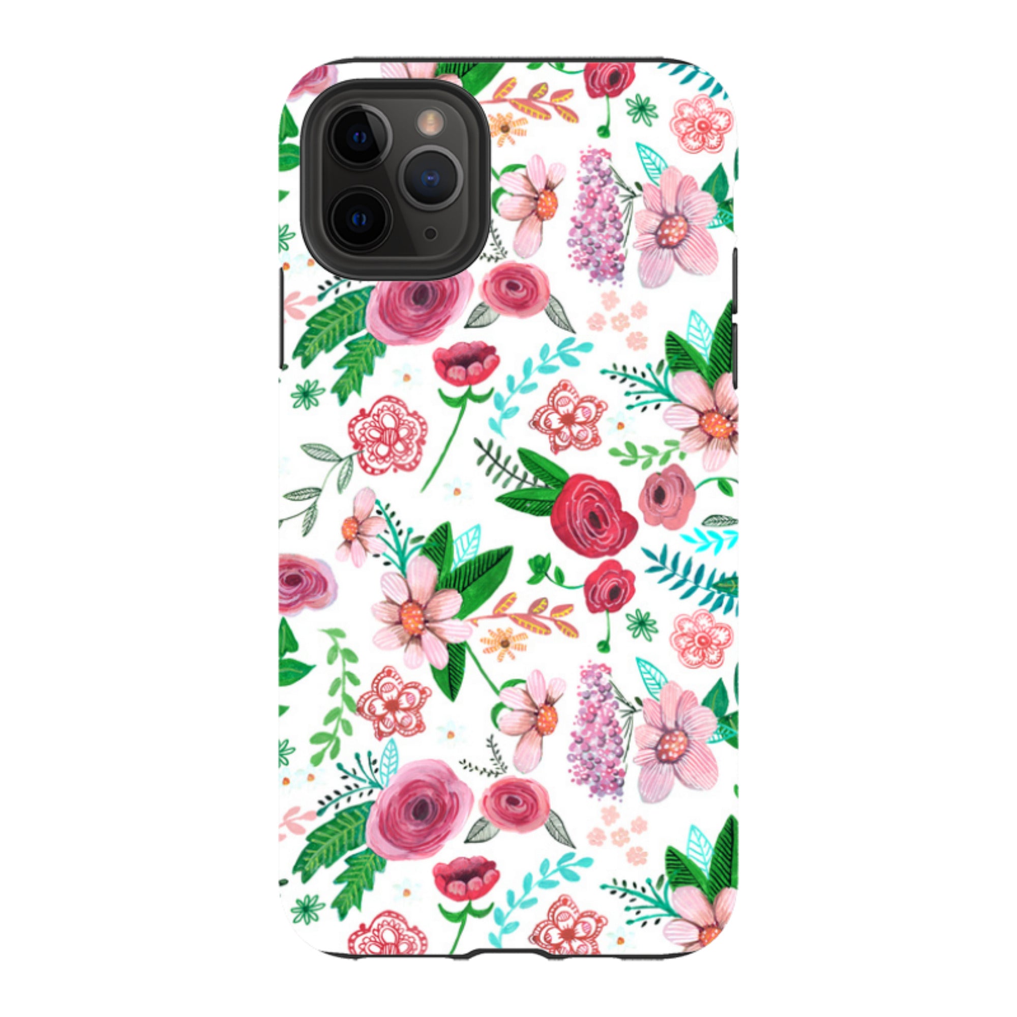 iPhone Tough Case - White Floral By Caroline Bonne Muller