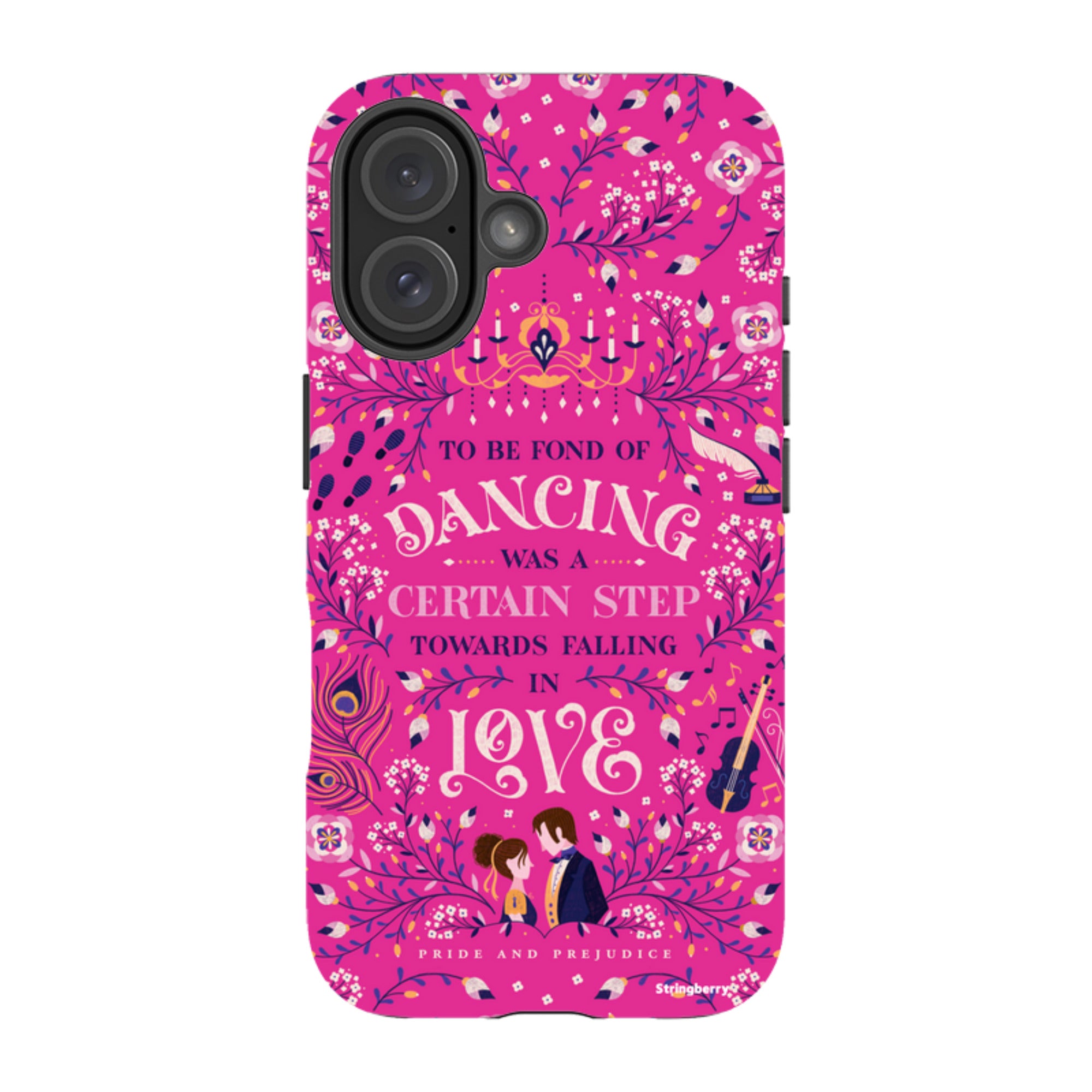 iPhone MagSafe Tough Case -  Pride and Prejudice Pink By Jenny Zemanek