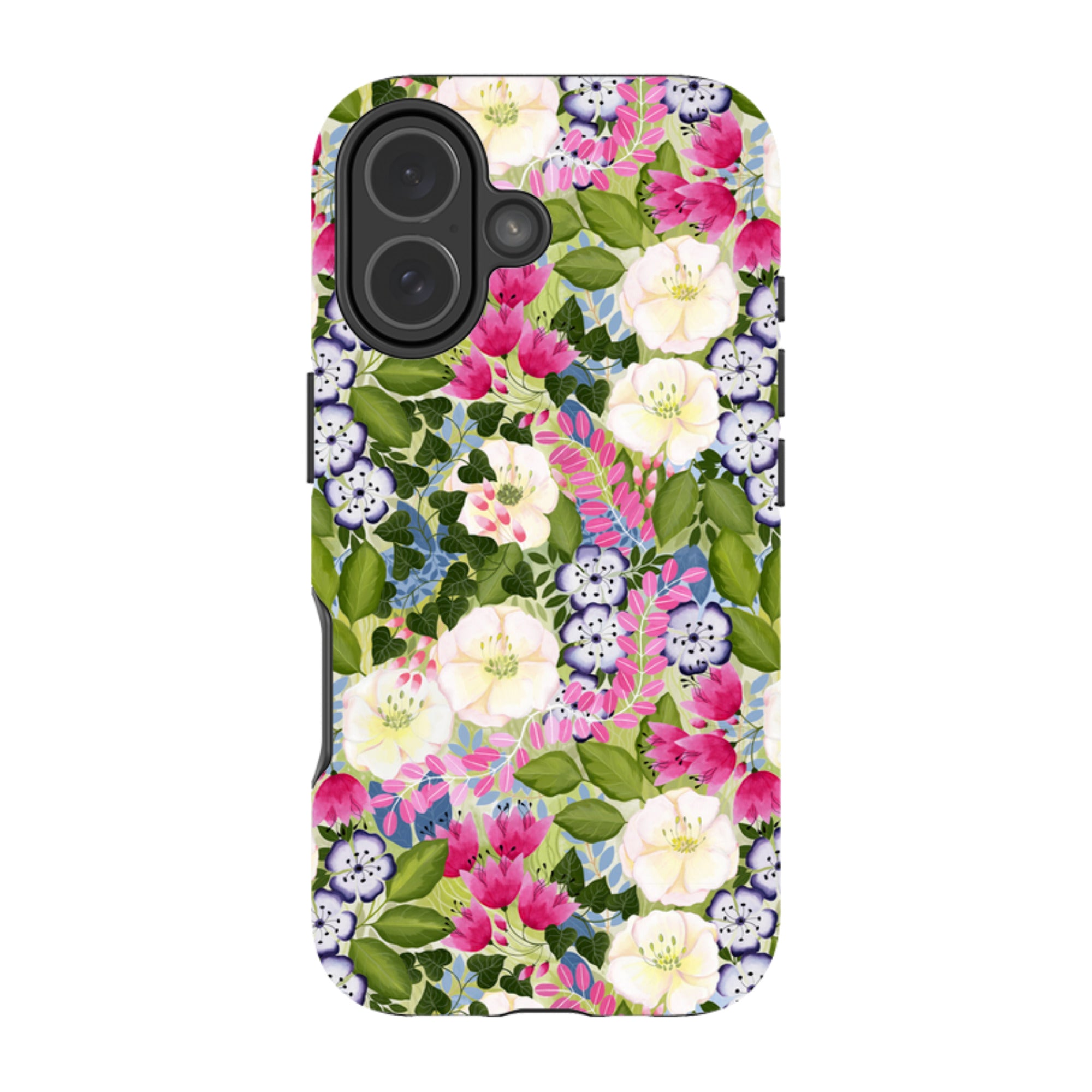 iPhone Tough Case - Pink Flowers By Bex Parkin