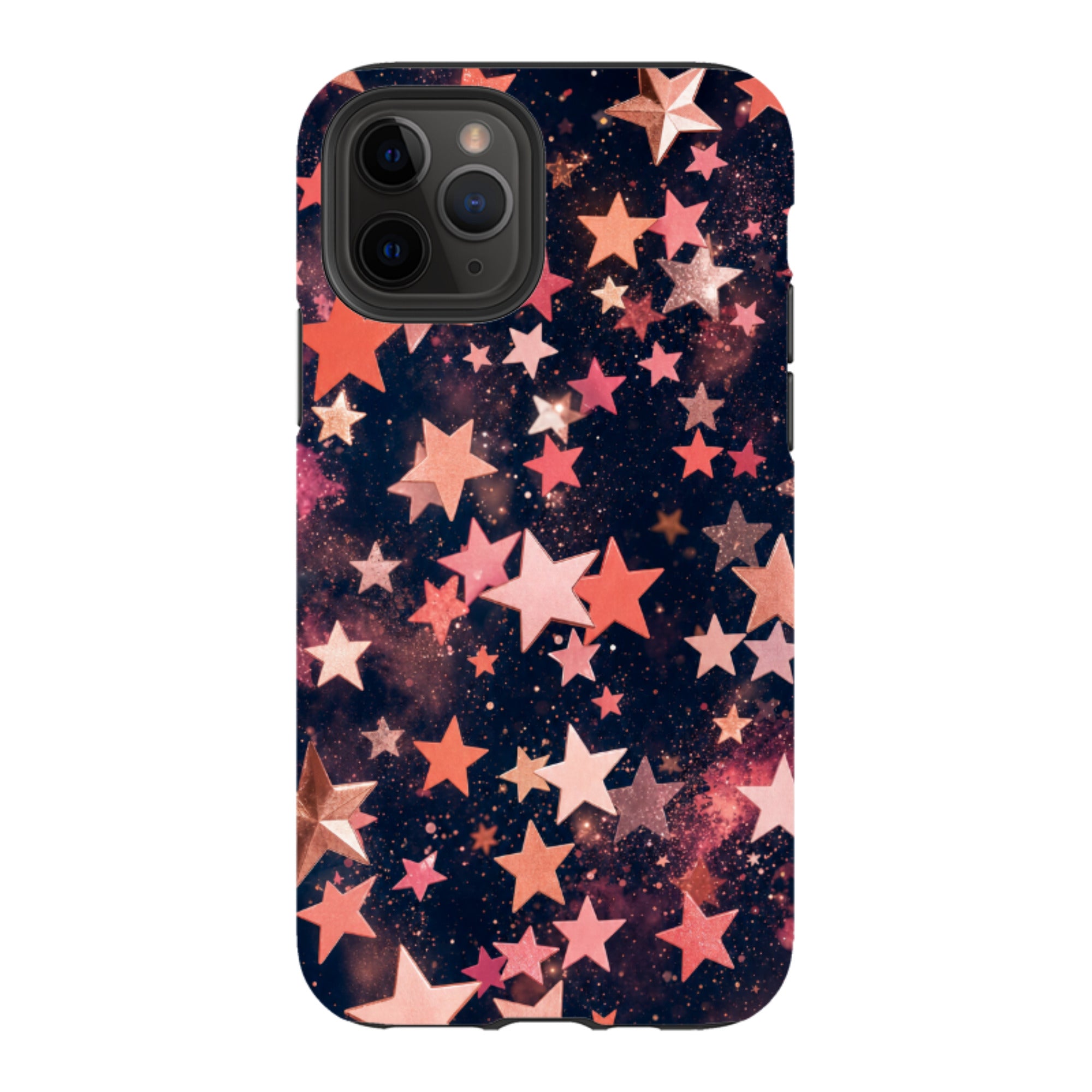 iPhone Tough Case - Rose Gold Galaxy Star