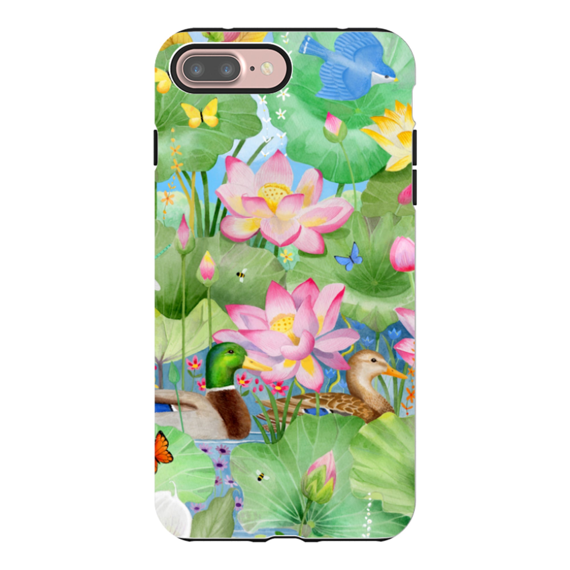 iPhone Tough Case - Waterlily Pond By Bex Parkin