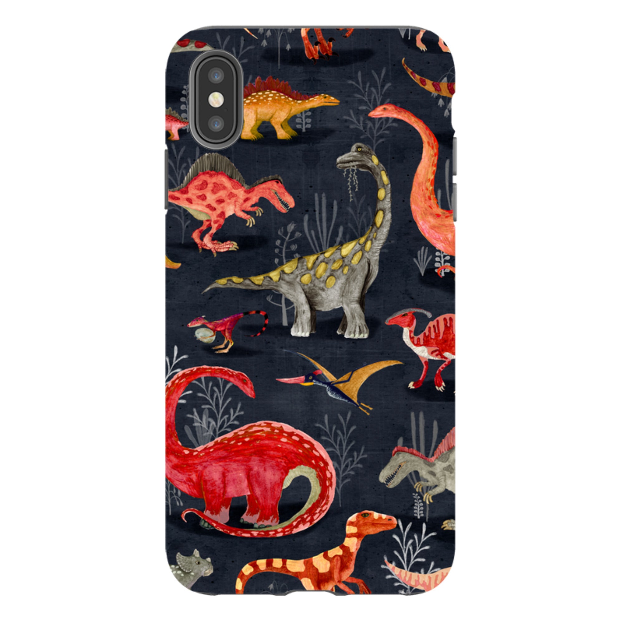 iPhone Tough Case - Parisian Dinosaurs By Katherine Quinn