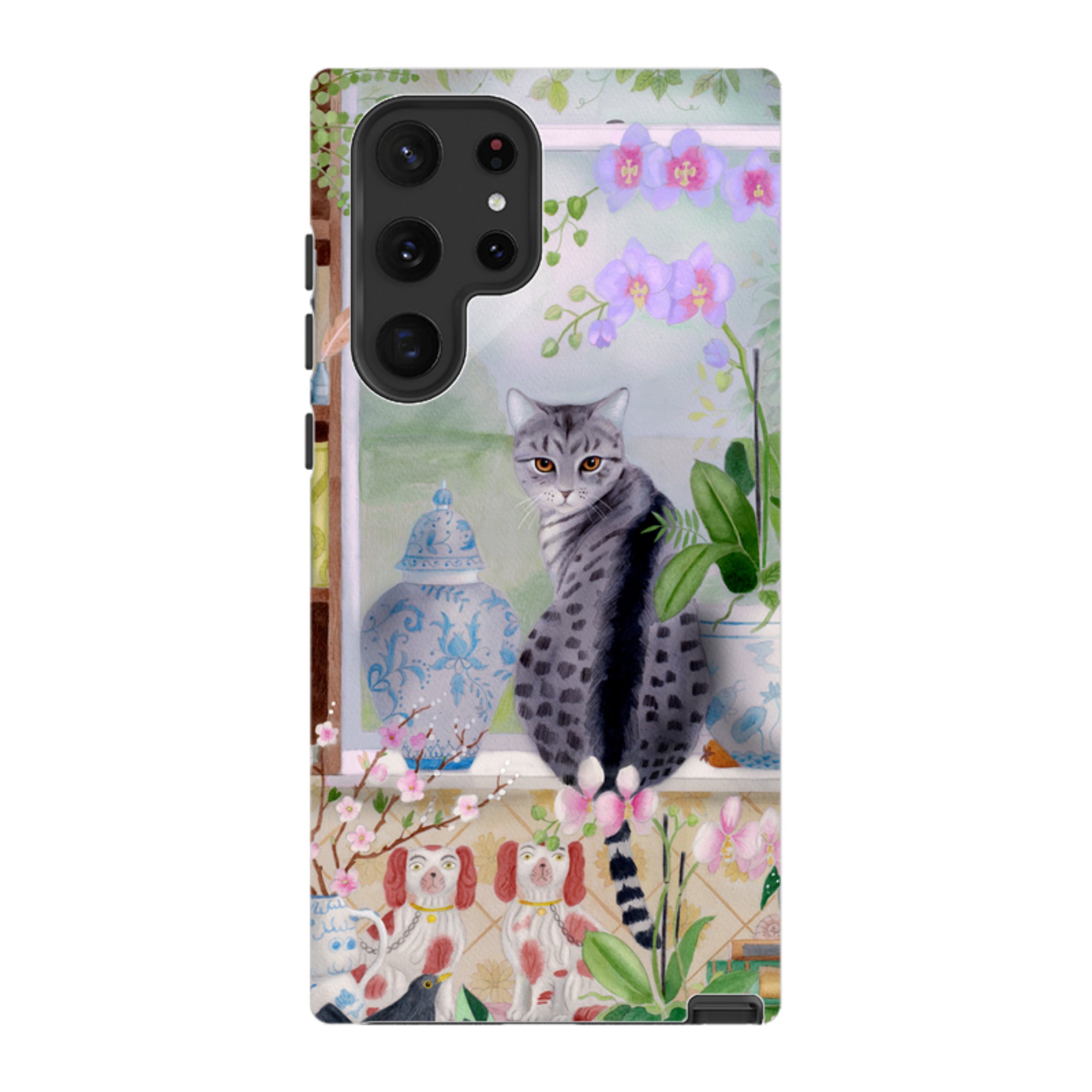 Samsung Tough Case - Cat In Window By Bex Parkin