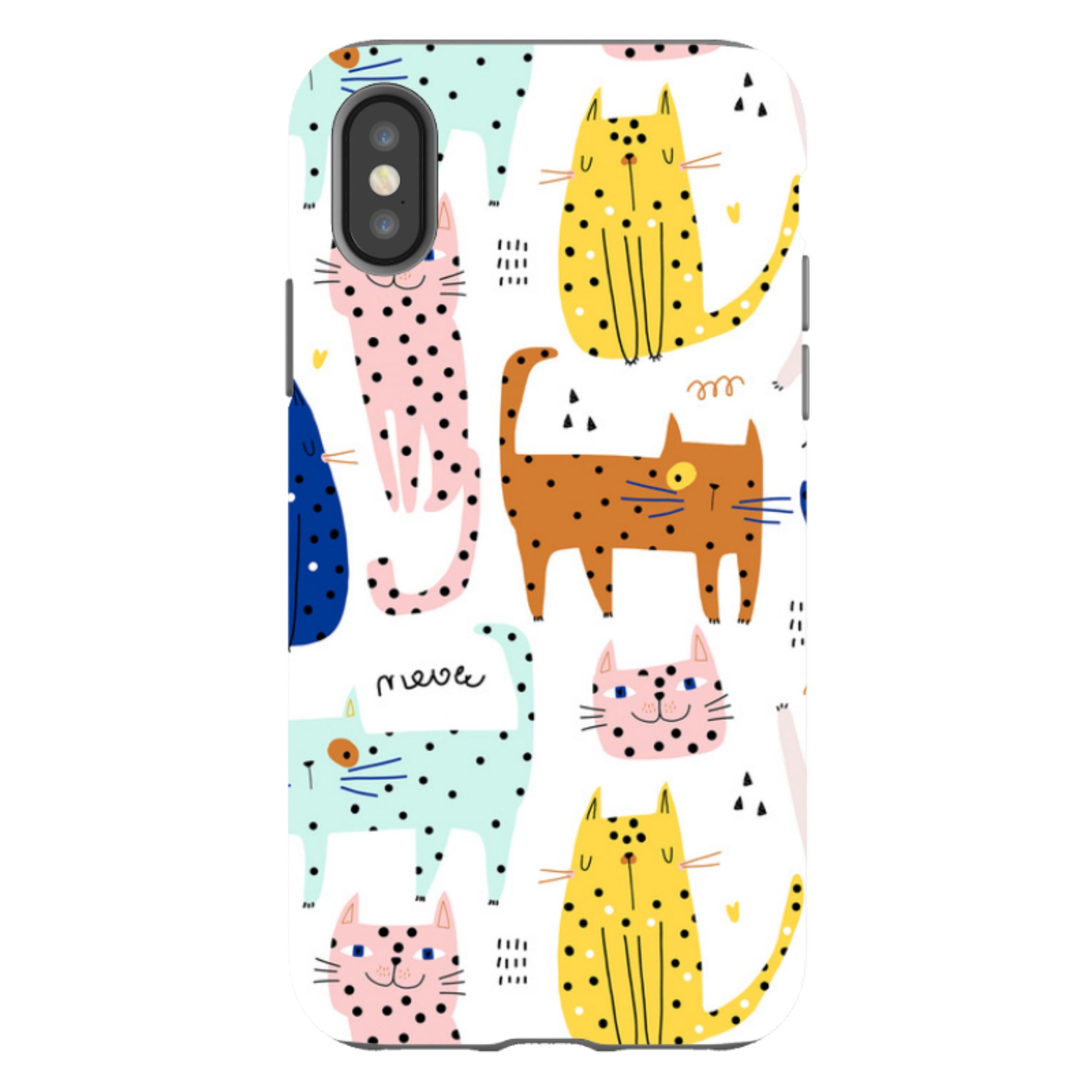 iPhone Tough Case - Spotty Kitty
