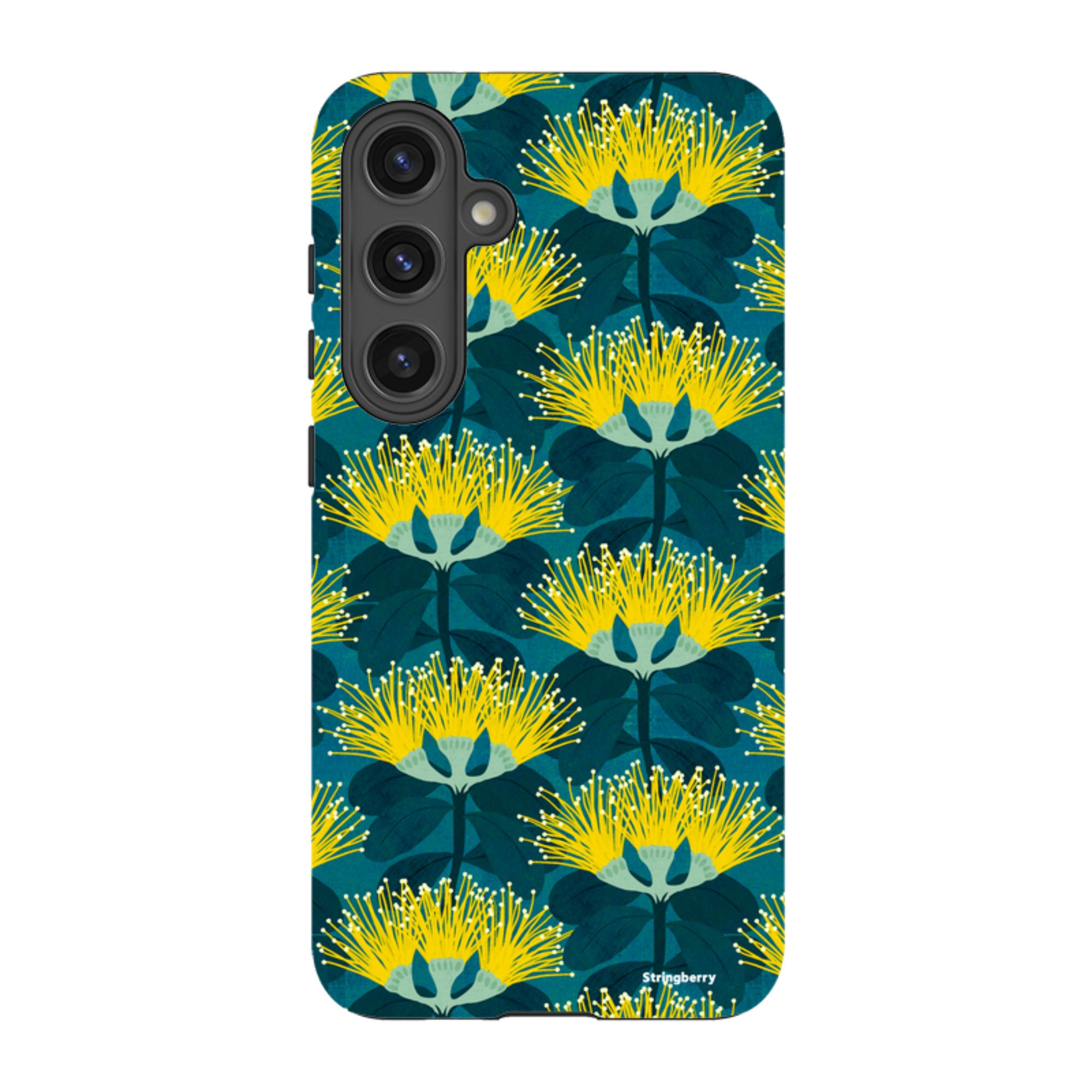Samsung Tough Case - Pohutukawa Yellow And Blue By Katherine Quinn
