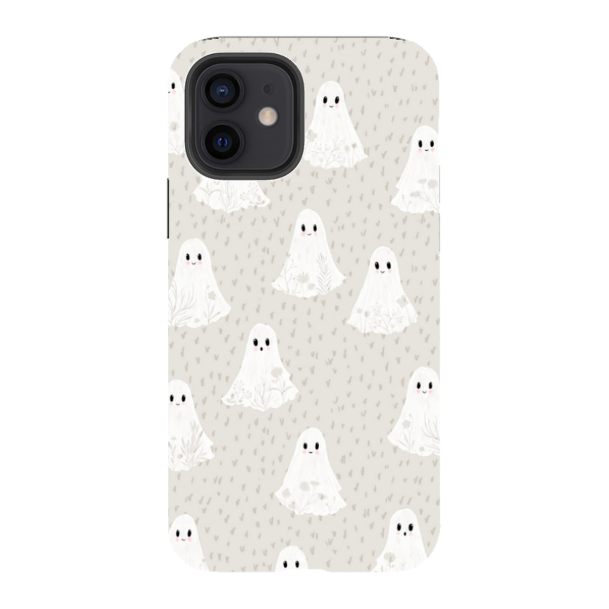 iPhone Tough Case - Floral Ghosts - Stone By Katherine Quinn