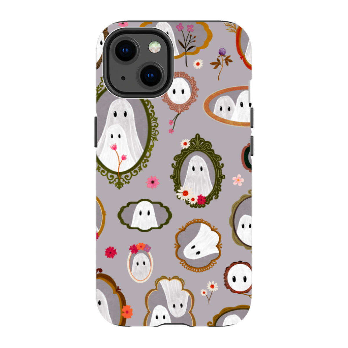iPhone Tough Case - Framed Ghosts - Mauve By Katherine Quinn