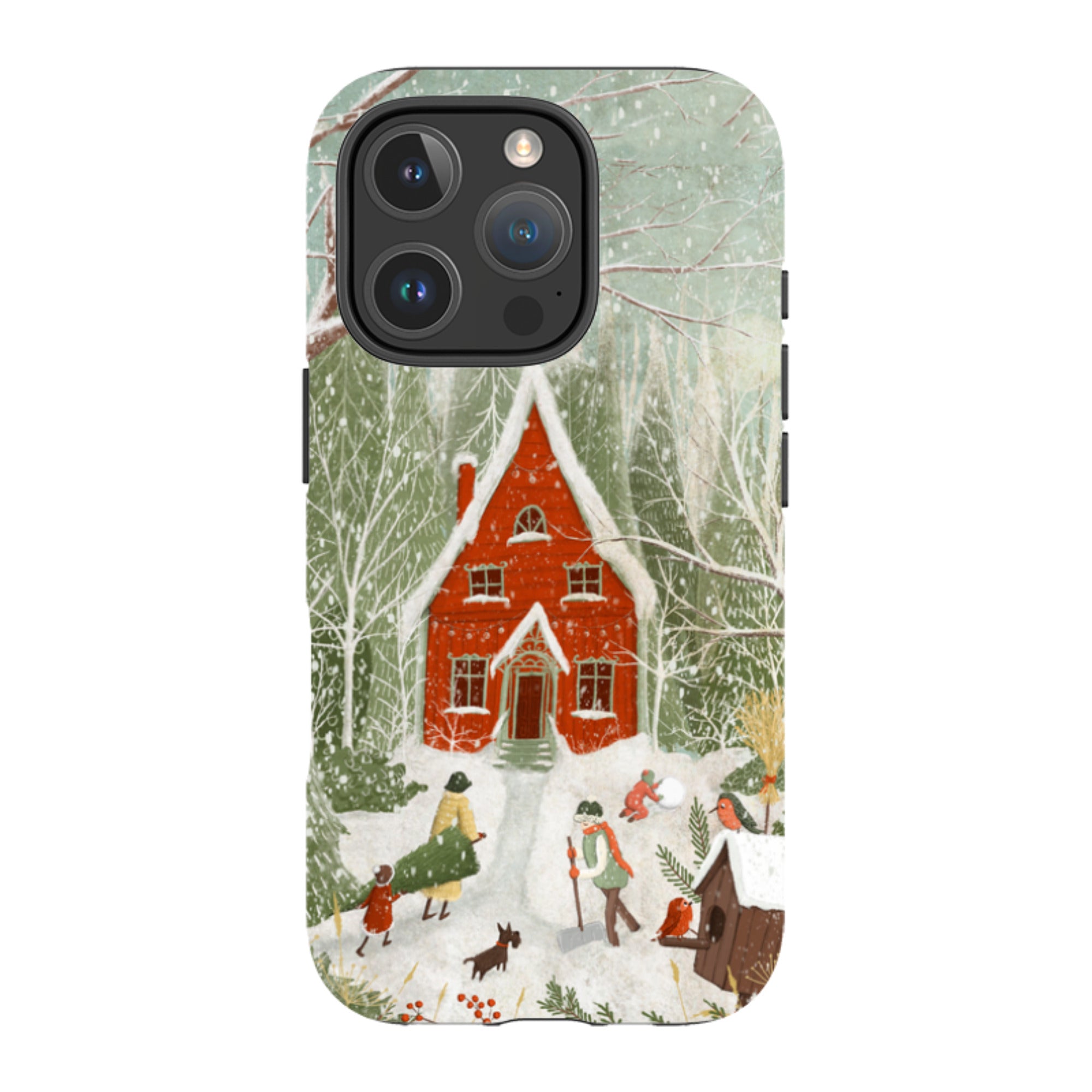iPhone Tough Case -Christmas Garden Day By Maja Lindberg