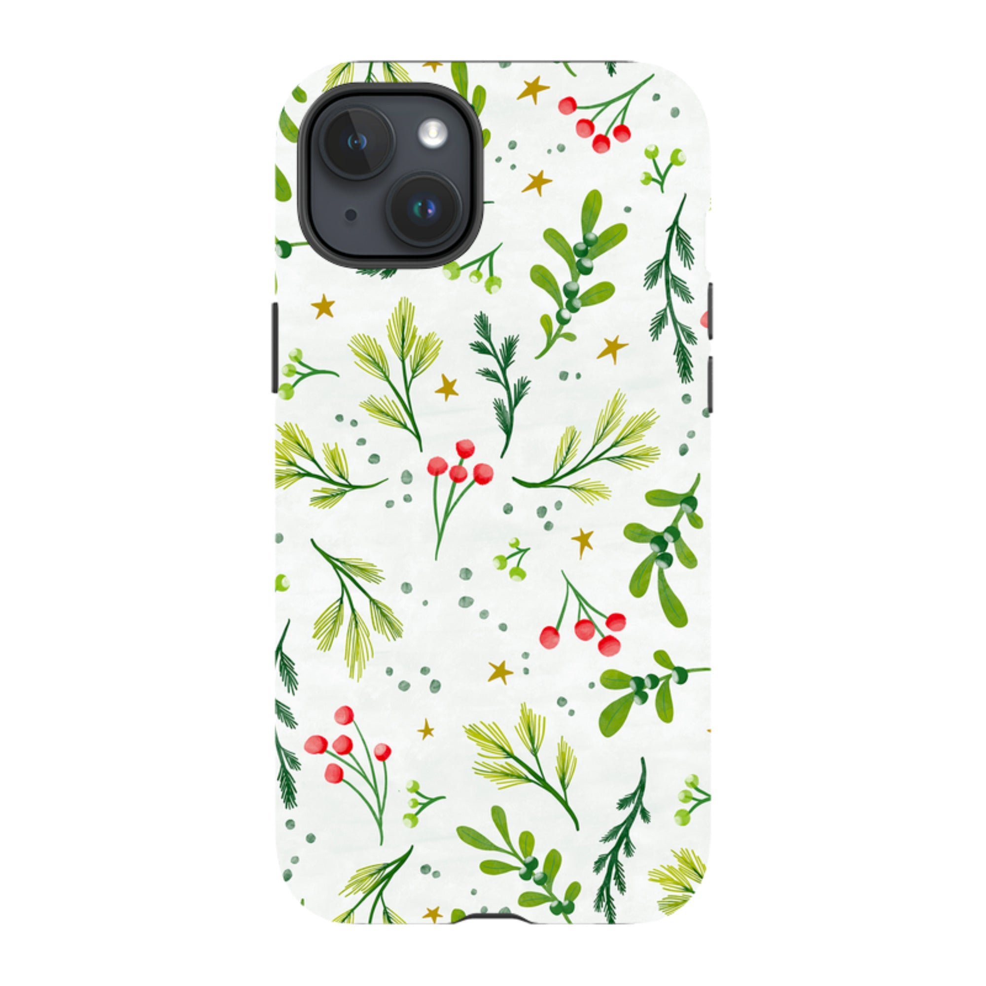 iPhone Tough Case - Christmas Stars By Katherine Quinn