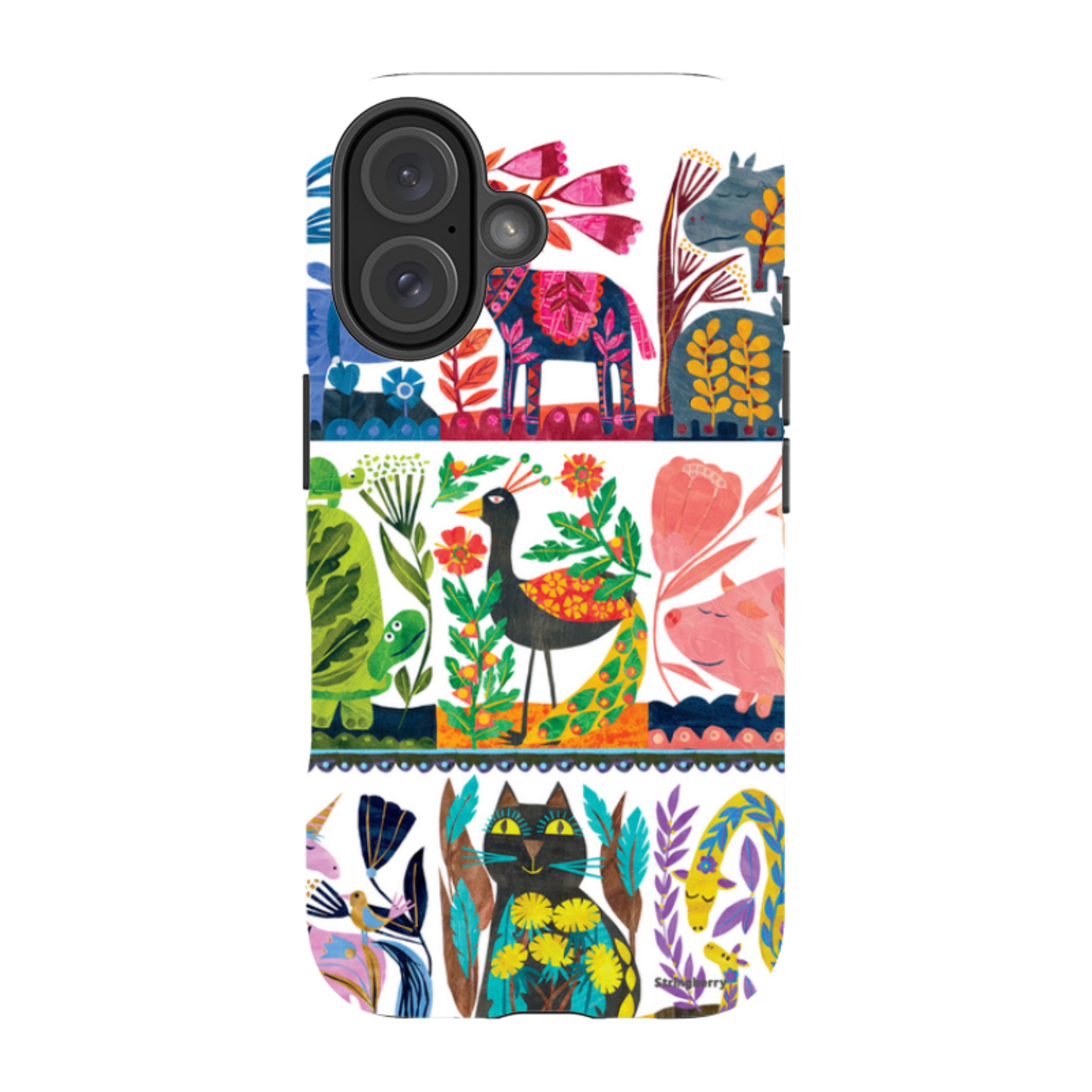 iPhone Tough Case - Folk Colour By Tracey English