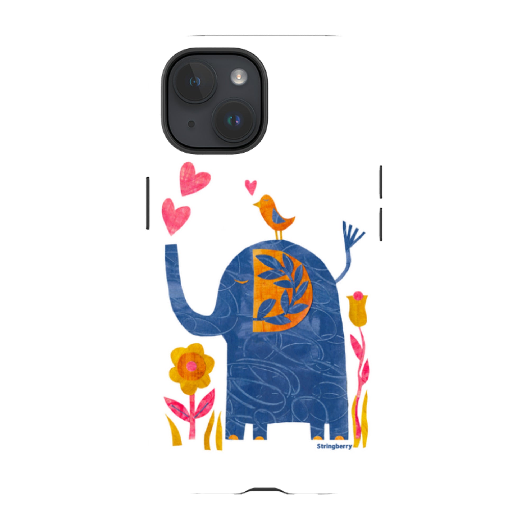 iPhone MagSafe Tough Case - Elephant In Love By Tracey English