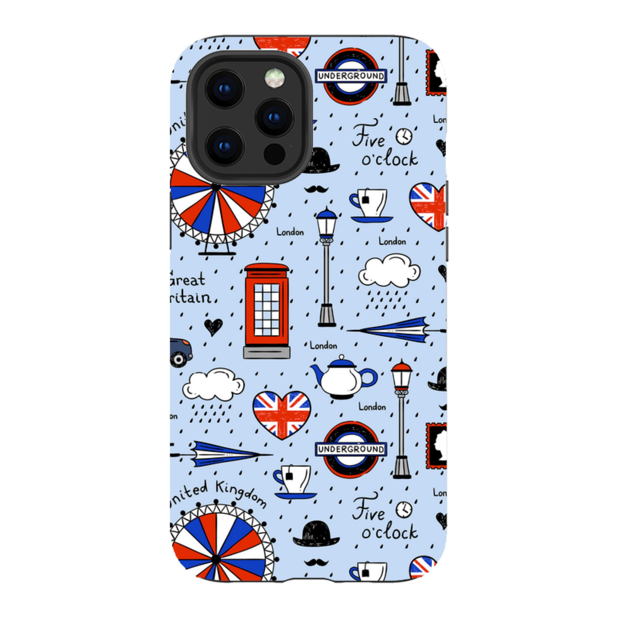 iPhone Tough Case - Blue London