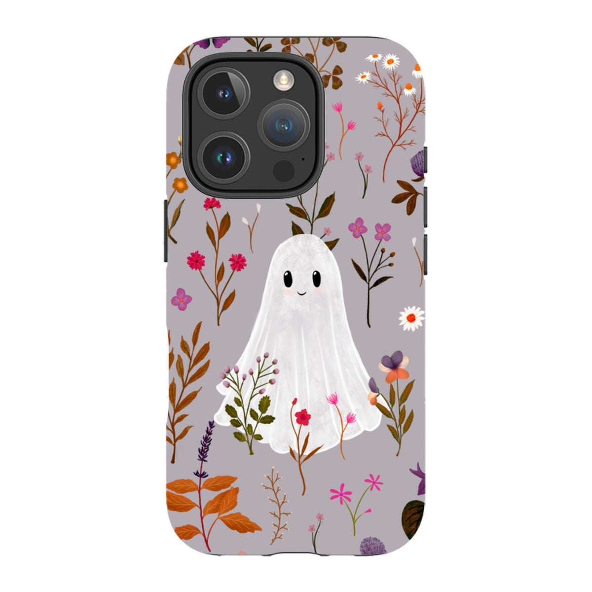 iPhone Tough Case - Ghost in the Garden - Mauve Multi By Katherine Quinn