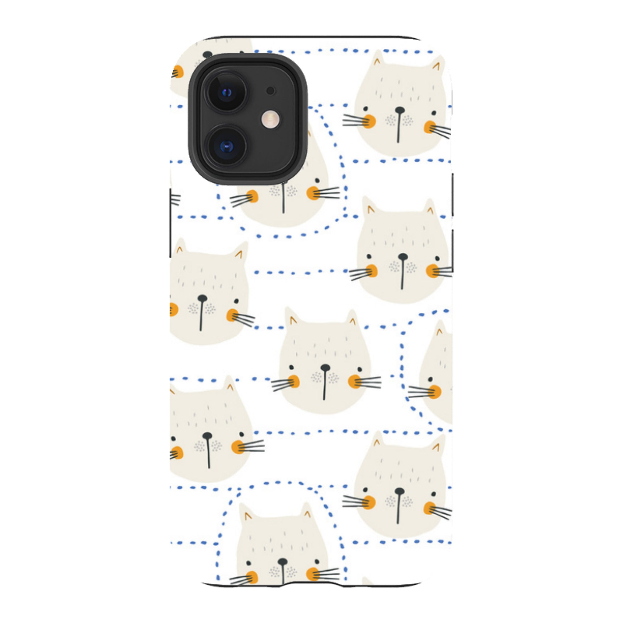 iPhone Tough Case - Cat Tiles