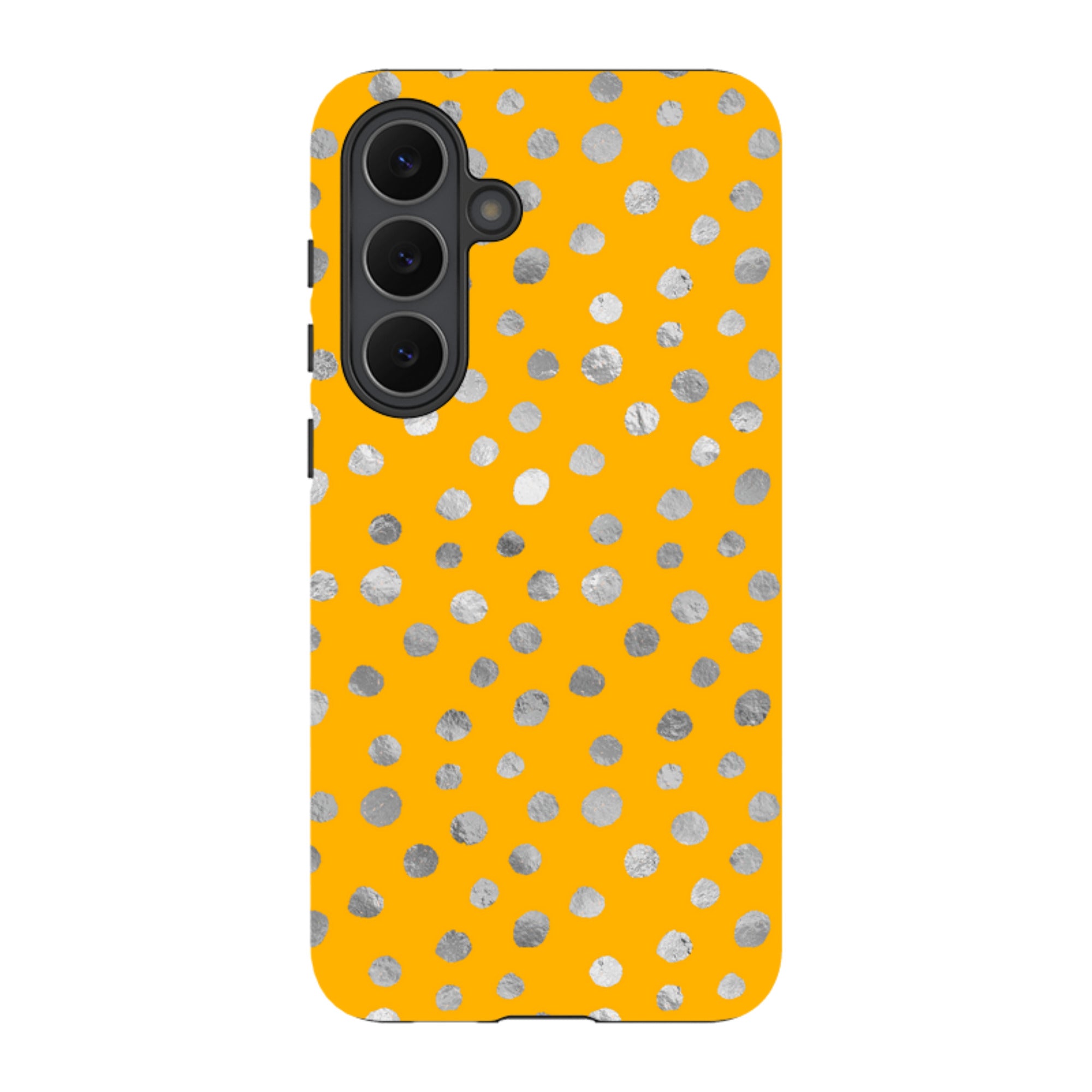 Samsung Tough Case - Honey and Silver Dots