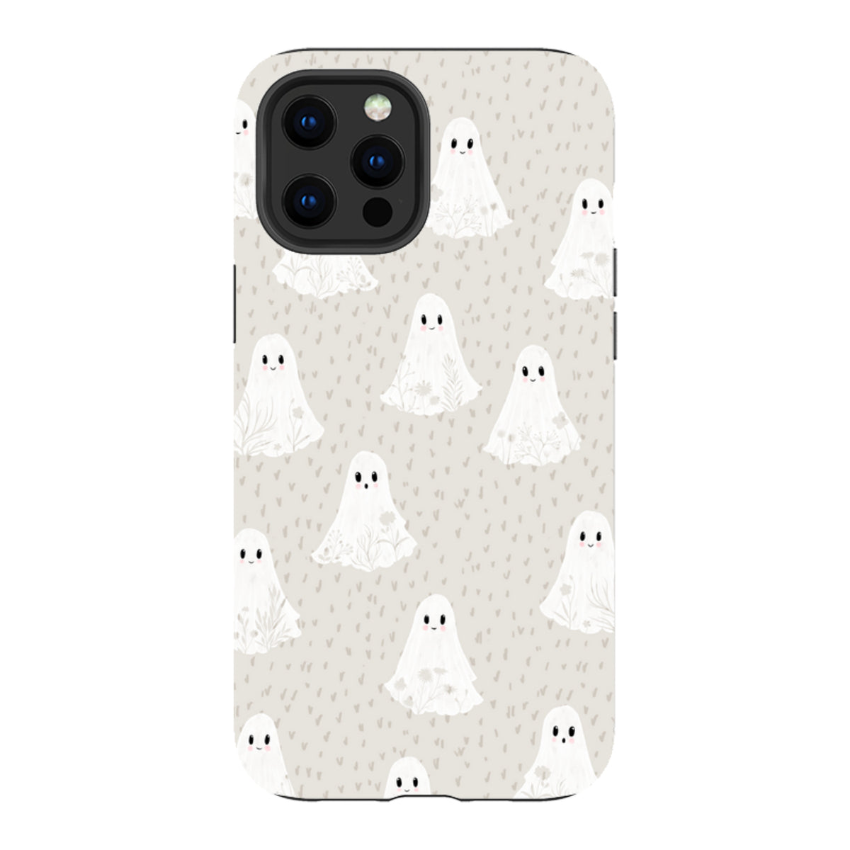 iPhone Tough Case - Floral Ghosts - Stone By Katherine Quinn