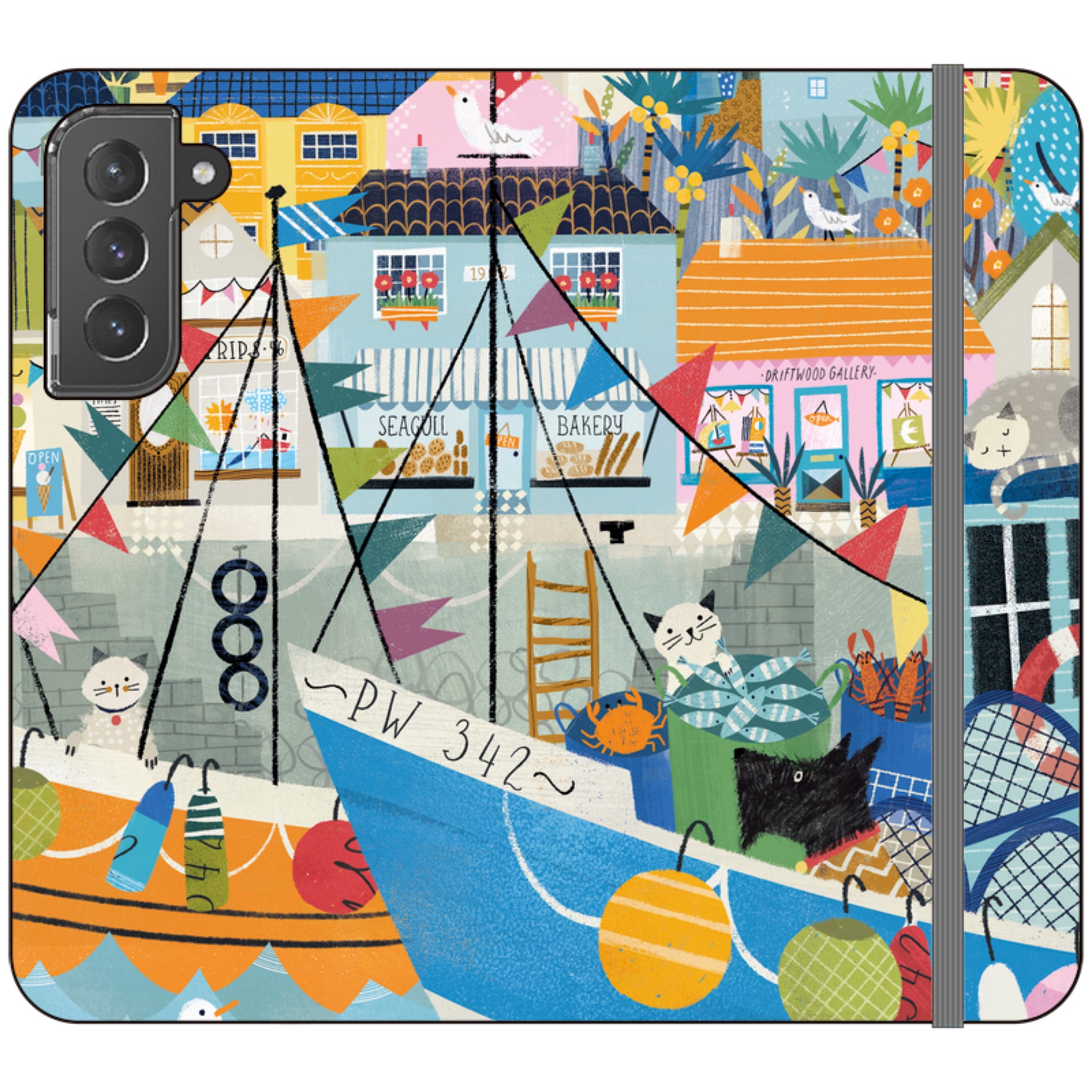 Night Harbour Wallet Case By Ali Brookes
