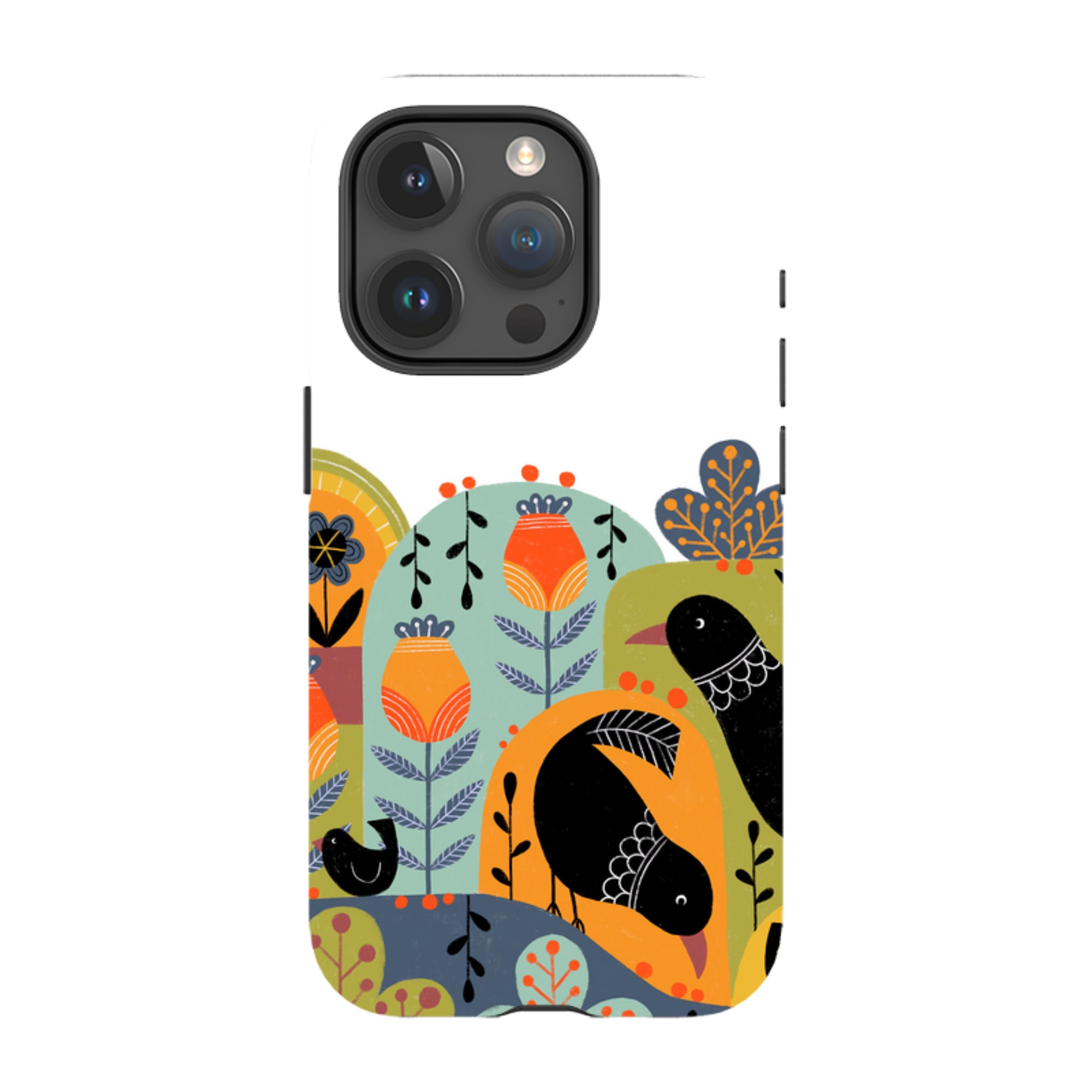 iPhone MagSafe Tough Case -  Folky Birds IV By Suzy Taylor