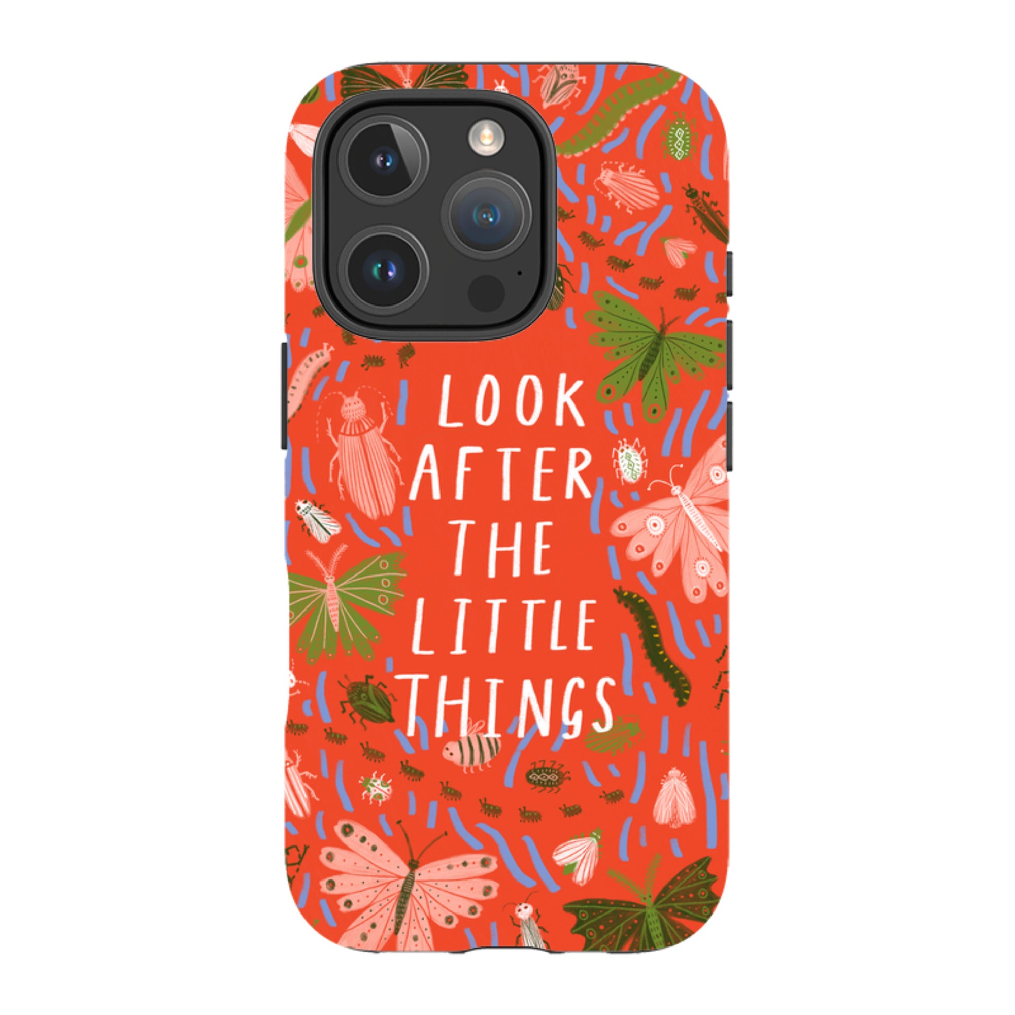 iPhone Tough Case - Little Things Orange By Lee Foster Wilson