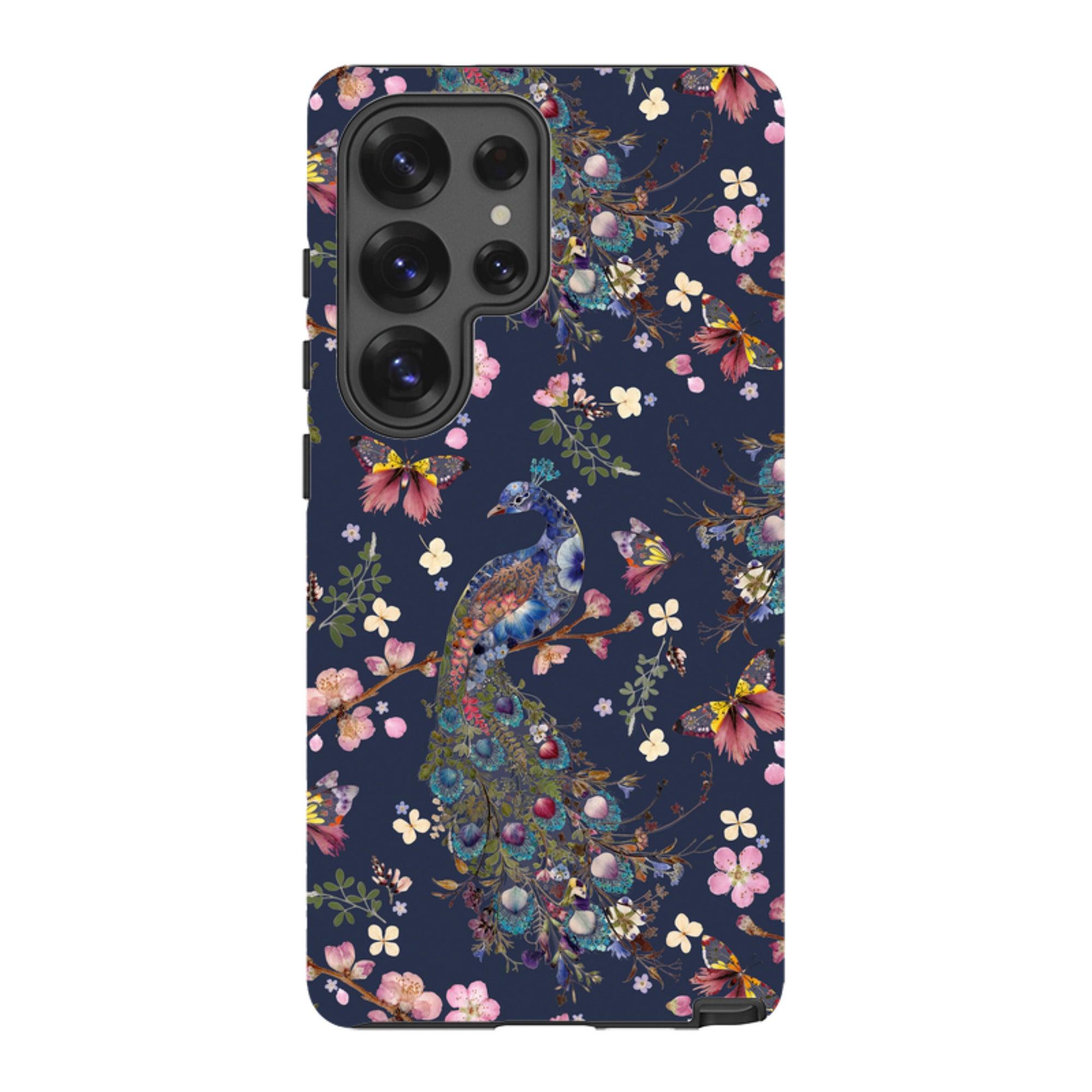 Samsung Tough Case - Peacock and Cherry Blossoms Iris By Helen Ahpornsiri