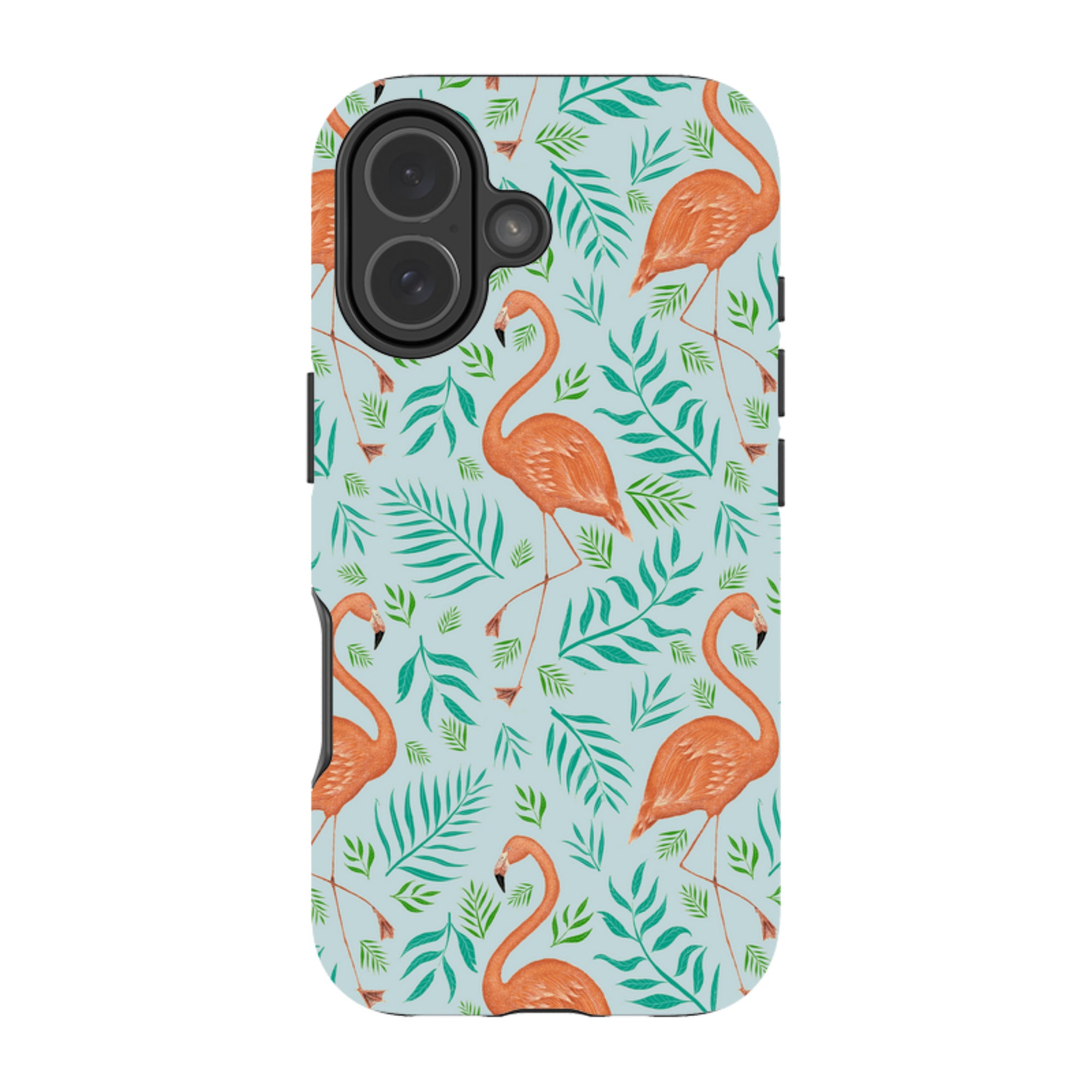 iPhone MagSafe Tough Case -  Flamingo Pattern By Catherine Rowe