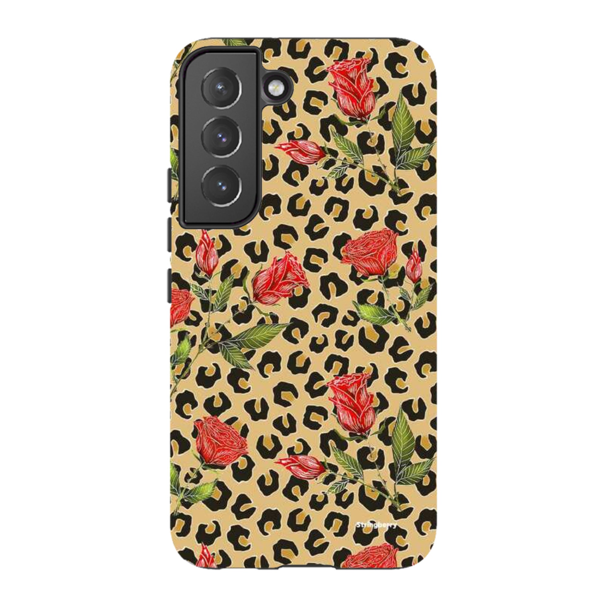 Samsung Tough Case - Leopard Print Rose Pattern By Catherine Rowe