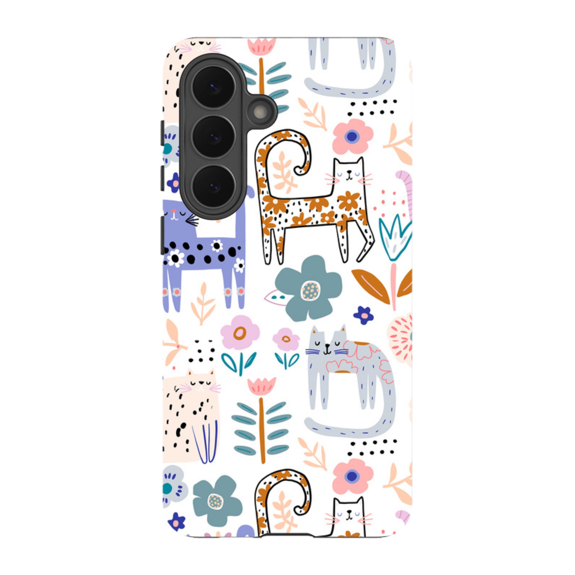 Samsung Tough Case - Floral Cats