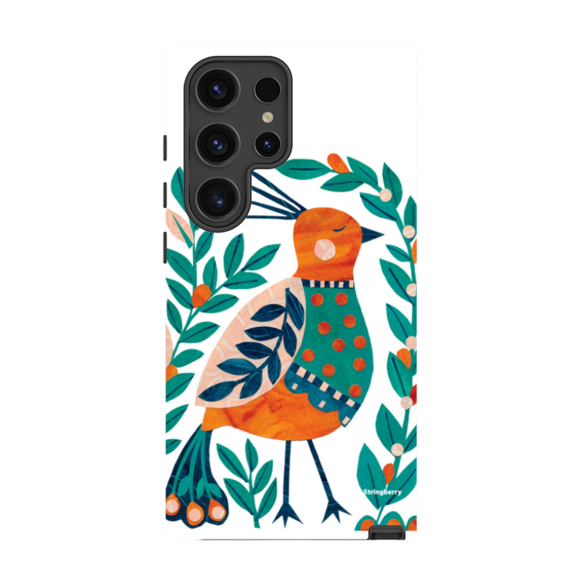 Samsung Tough Case - Folk Peacock By Tracey English