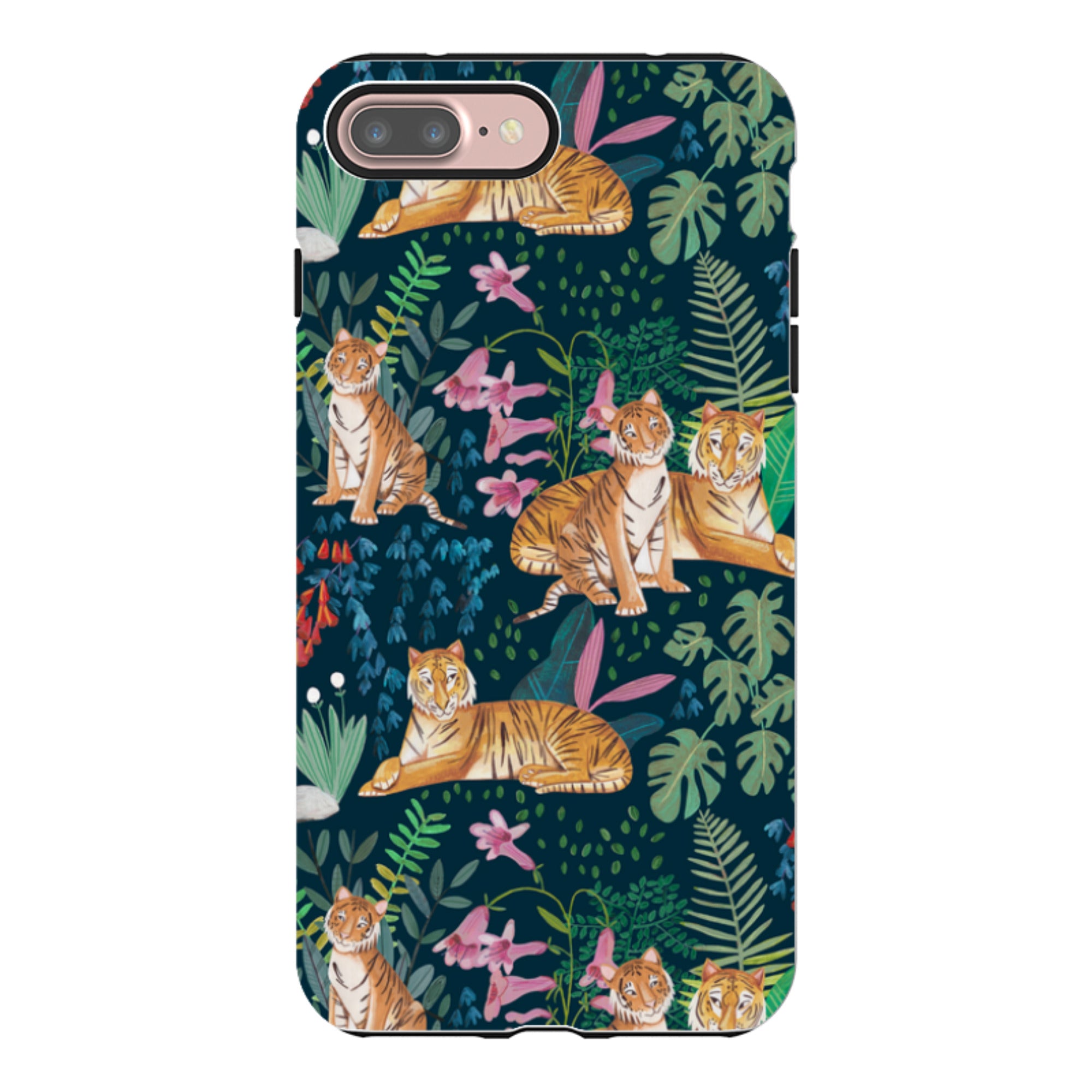 iPhone Tough Case - Tiger Pattern By Caroline Bonne Muller