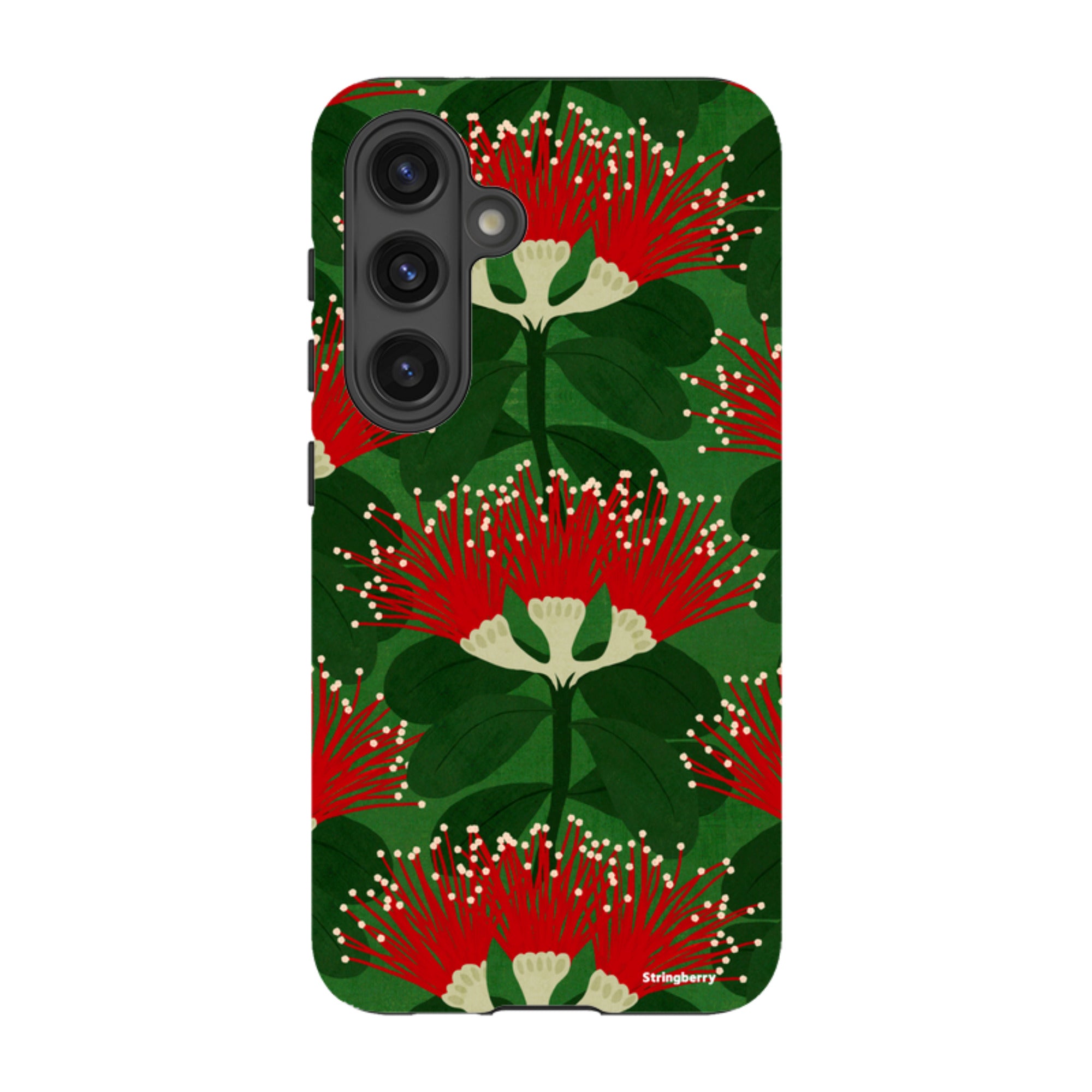 Samsung Tough Case - Pohutukawa Green And Red By Katherine Quinn