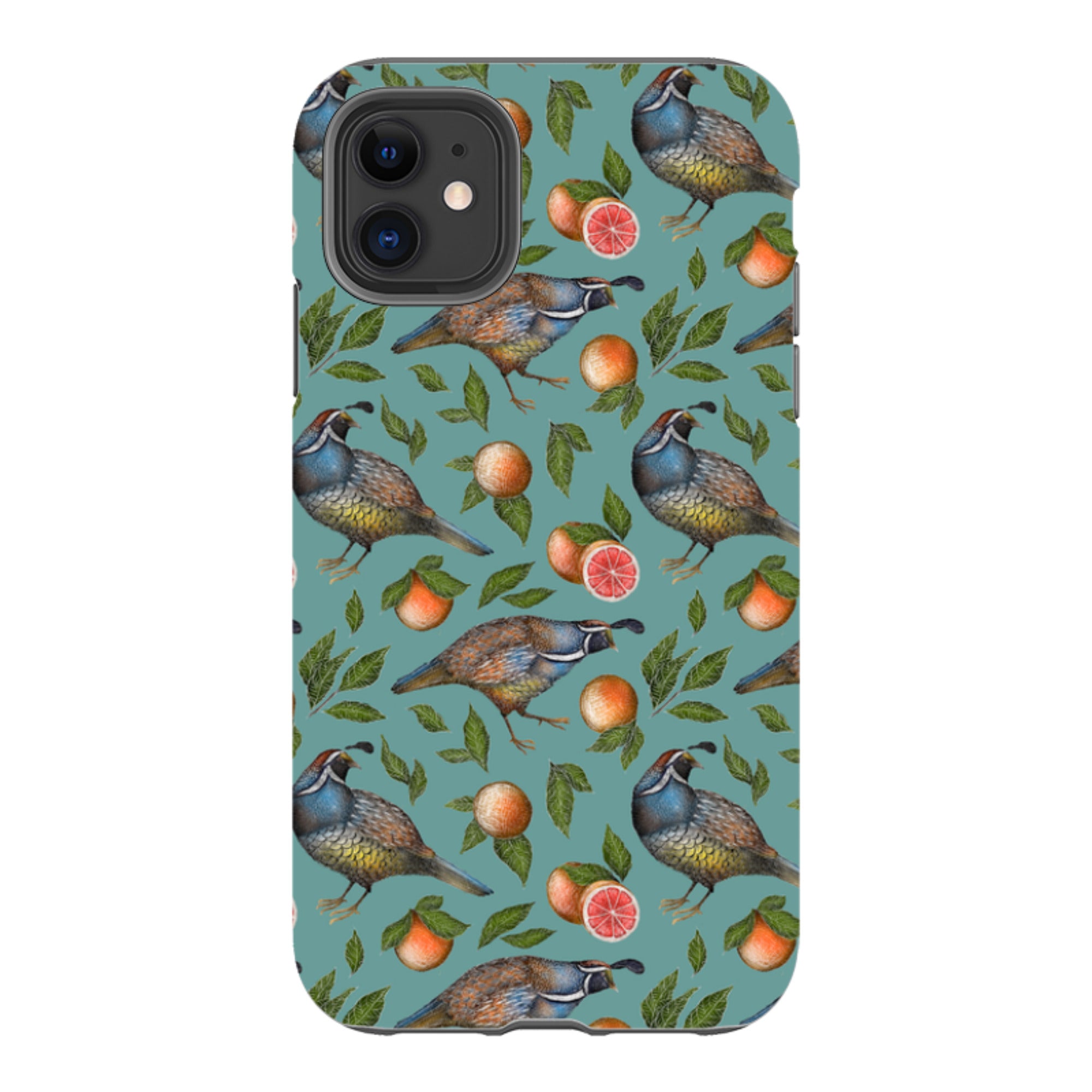 iPhone Tough Case - Quails Pattern By Catherine Rowe