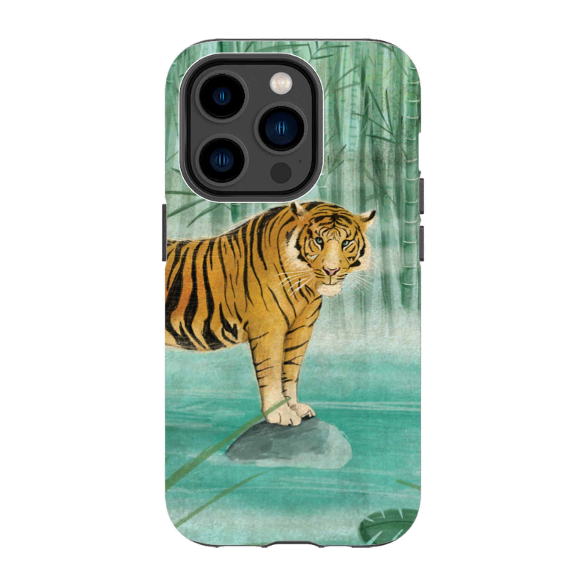 iPhone Tough Case - Tiger By Maja Lindberg