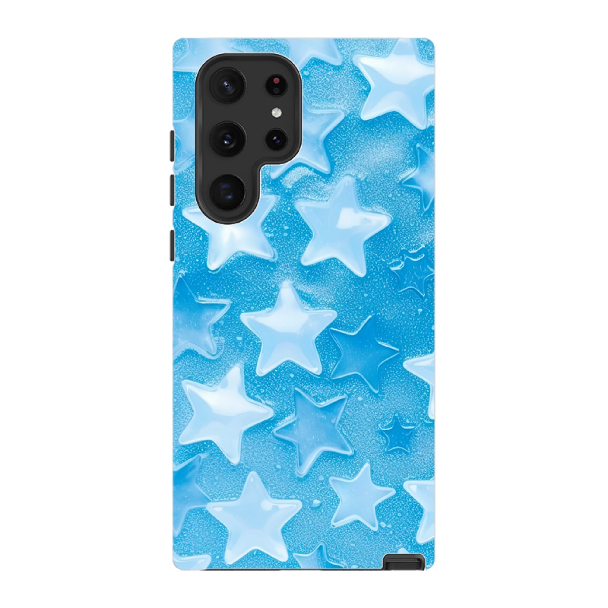 Samsung Tough Case - Blue Stars I  (Case Does Not Glitter)