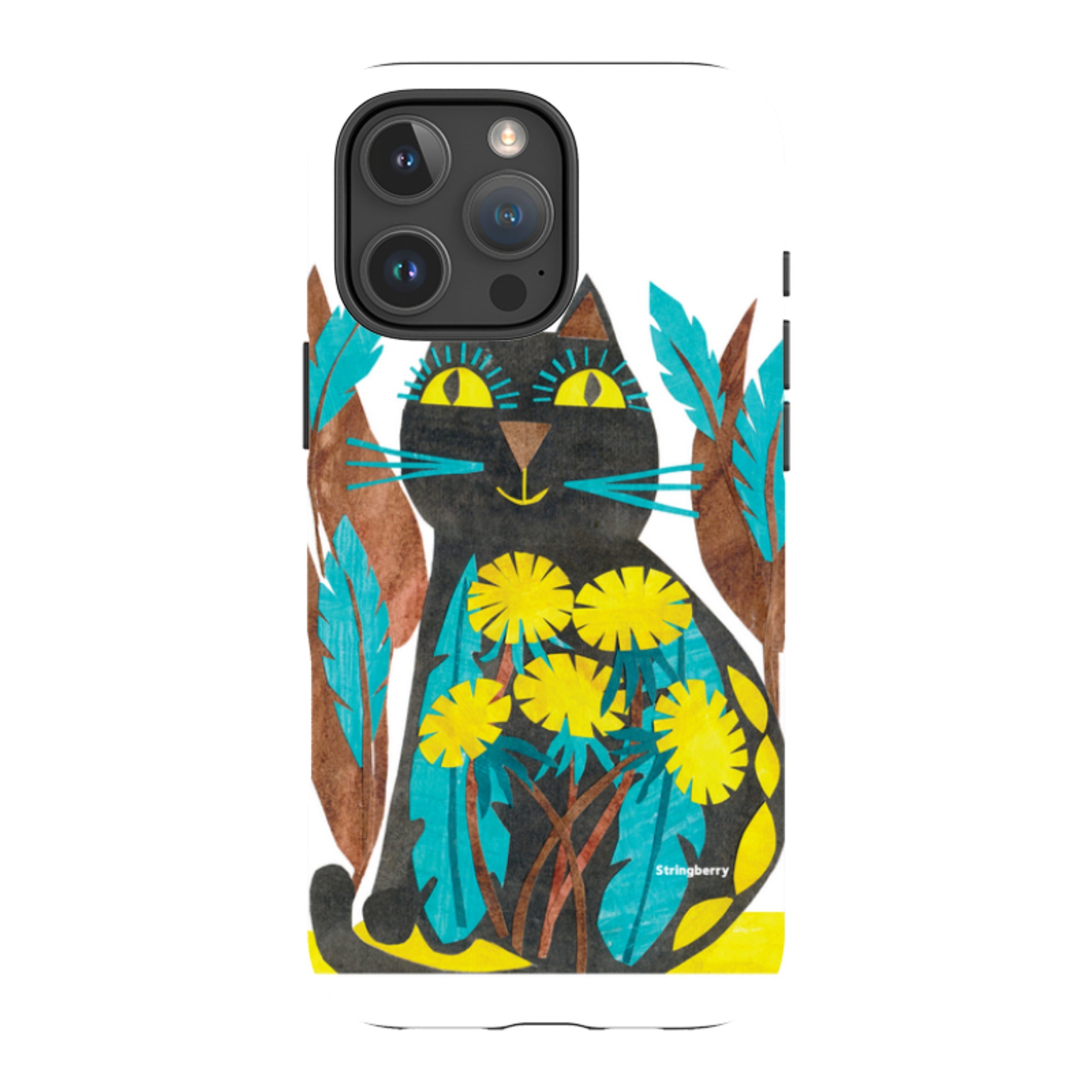 iPhone MagSafe Tough Case - Folk Cat By Tracey English